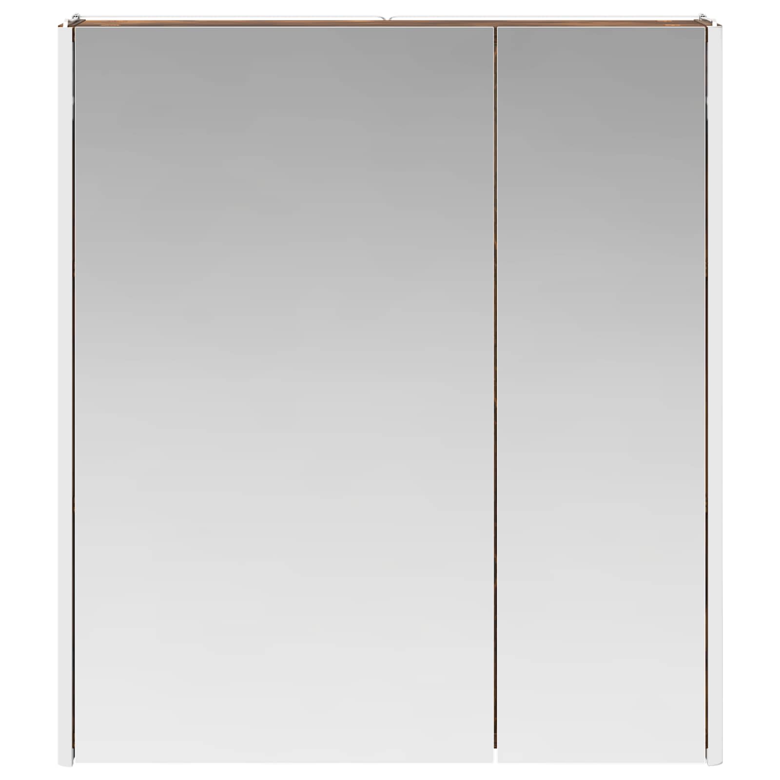 Badezimmerspiegelschrank Geräucherte Eiche 63,5 x 15,5 x 70 cm