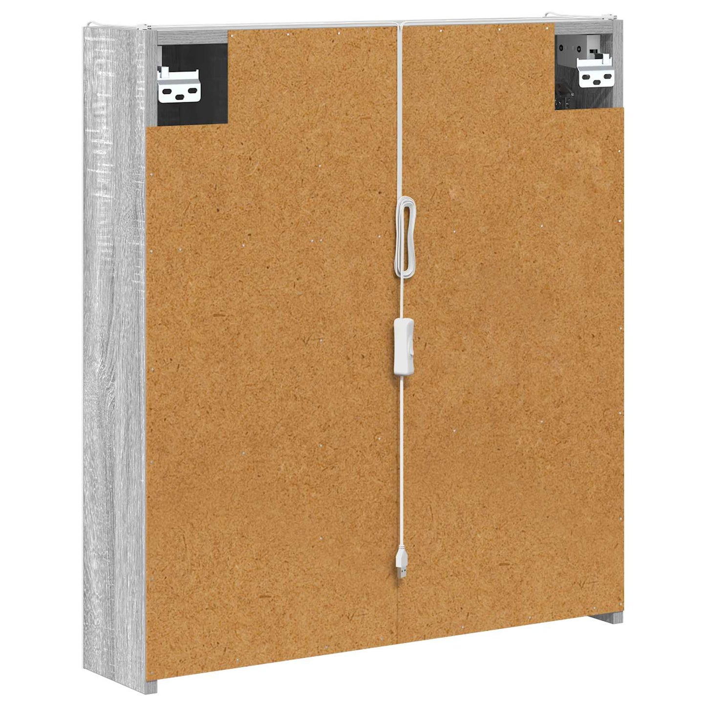 Badezimmerspiegelschrank Graues Sonoma 63,5 x 15,5 x 70 cm