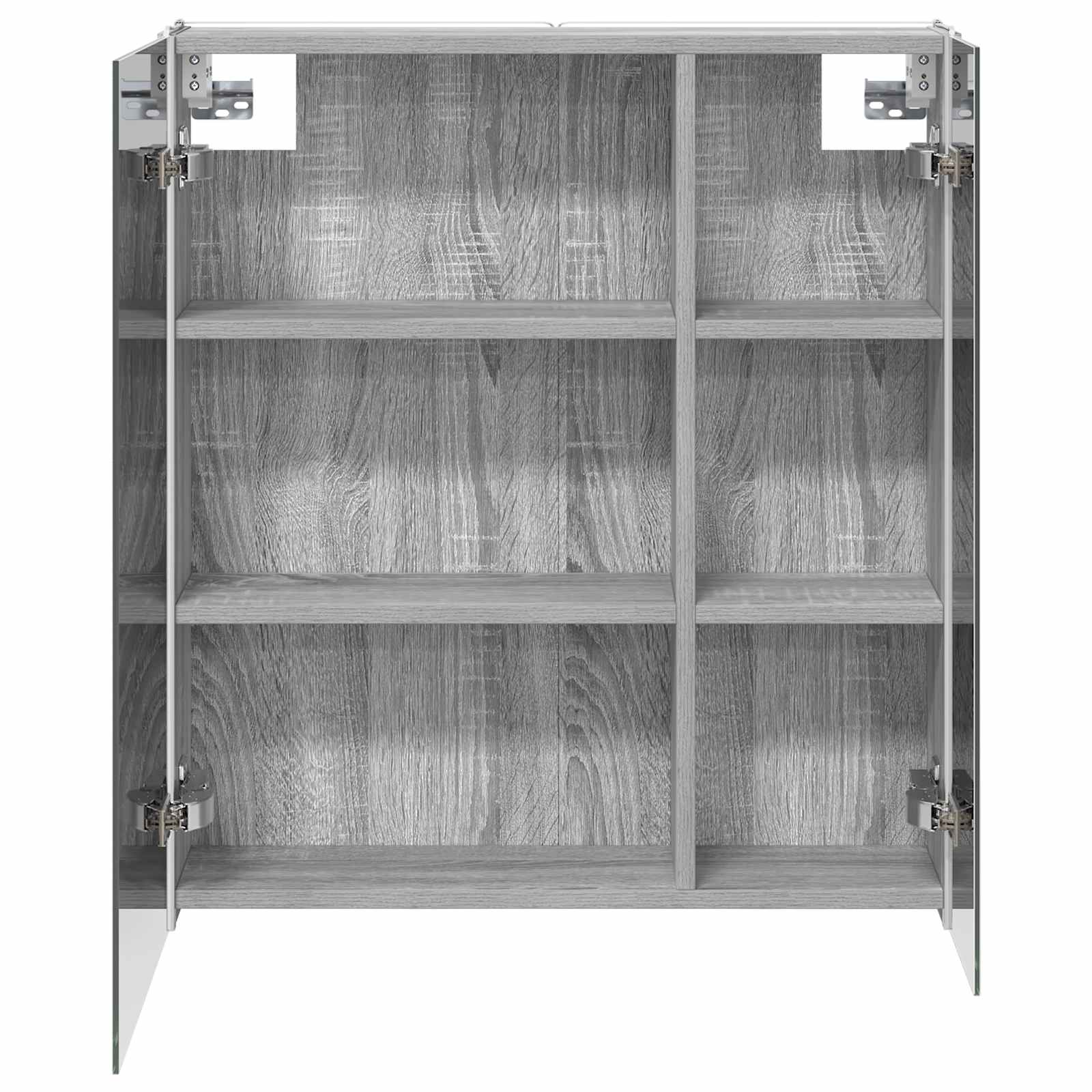Badezimmerspiegelschrank Graues Sonoma 63,5 x 15,5 x 70 cm