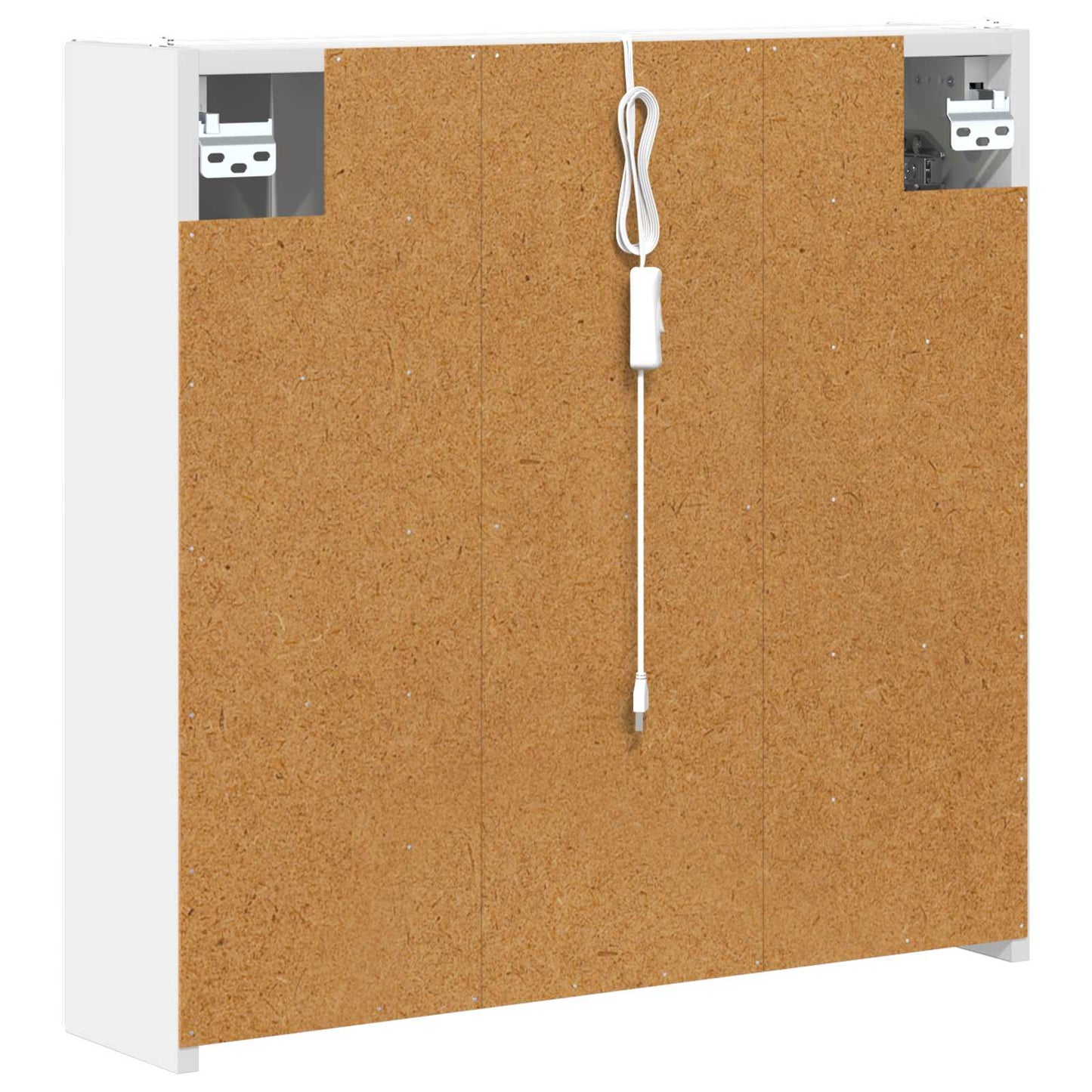 Badezimmerspiegelschrank Weiß 63,5 x 15,5 x 60,5 cm