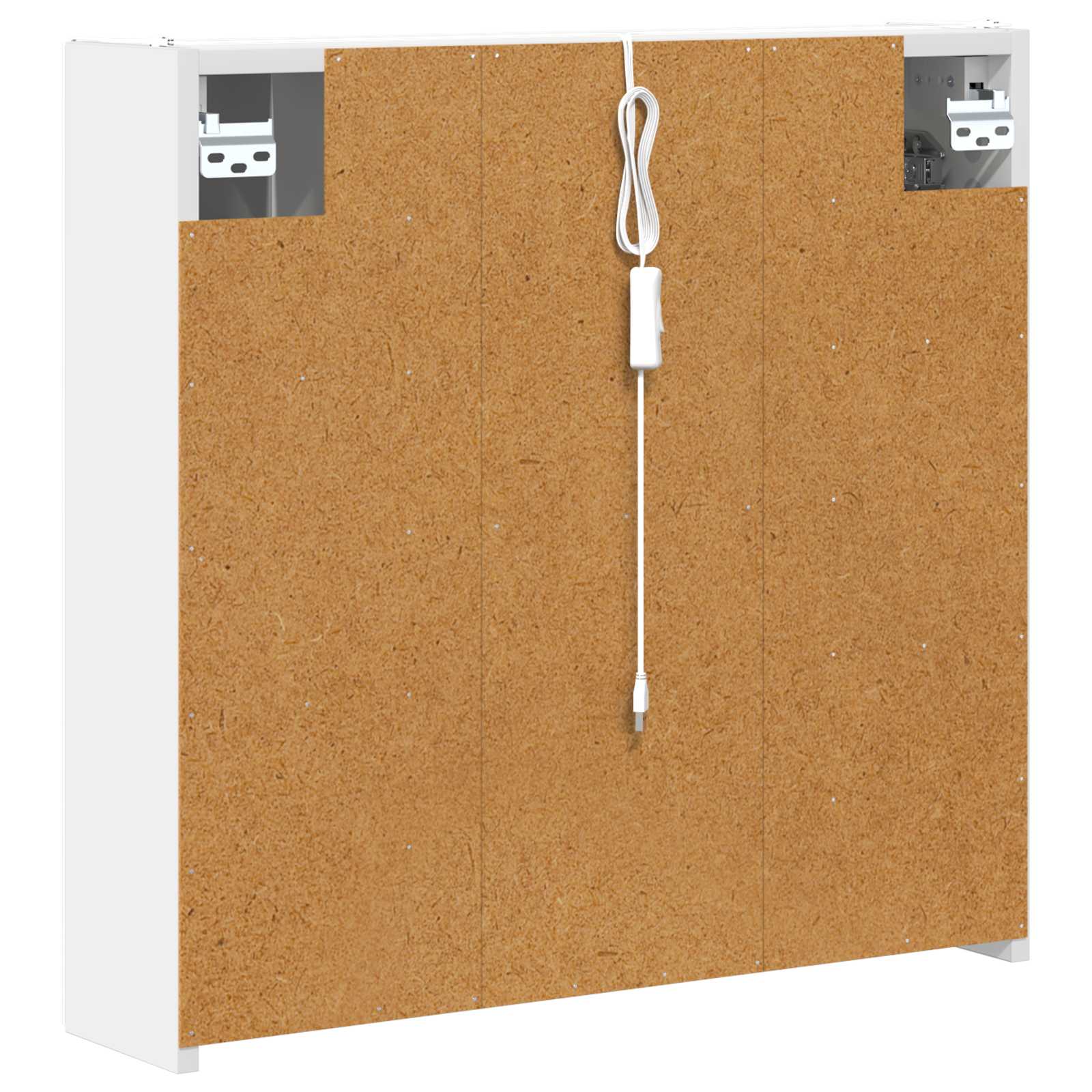Badezimmerspiegelschrank Weiß 63,5 x 15,5 x 60,5 cm