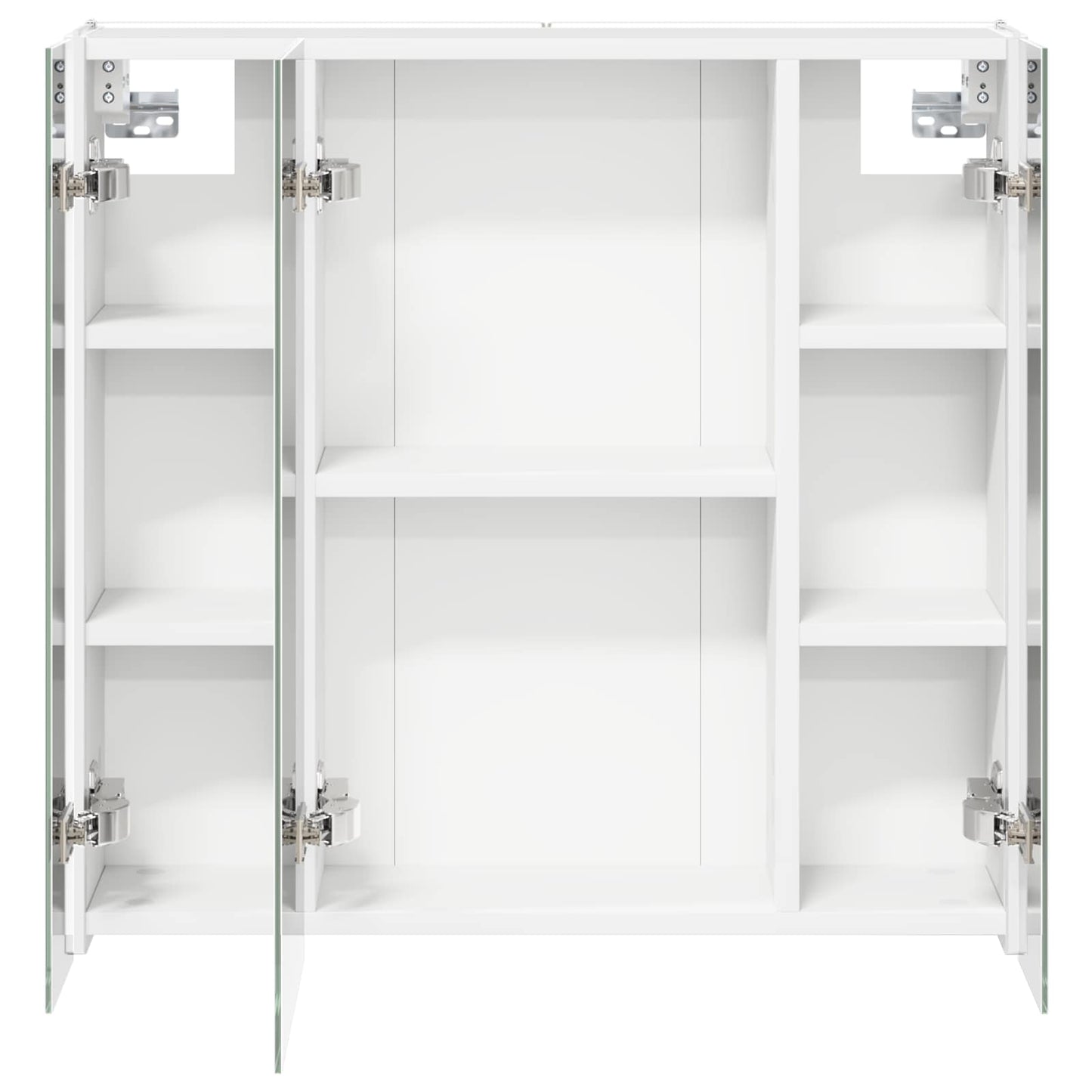 Badezimmerspiegelschrank Weiß 63,5 x 15,5 x 60,5 cm