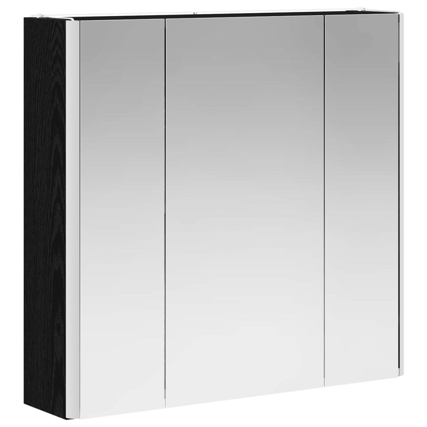 Badezimmerspiegelschrank Schwarz Eichen-Optik