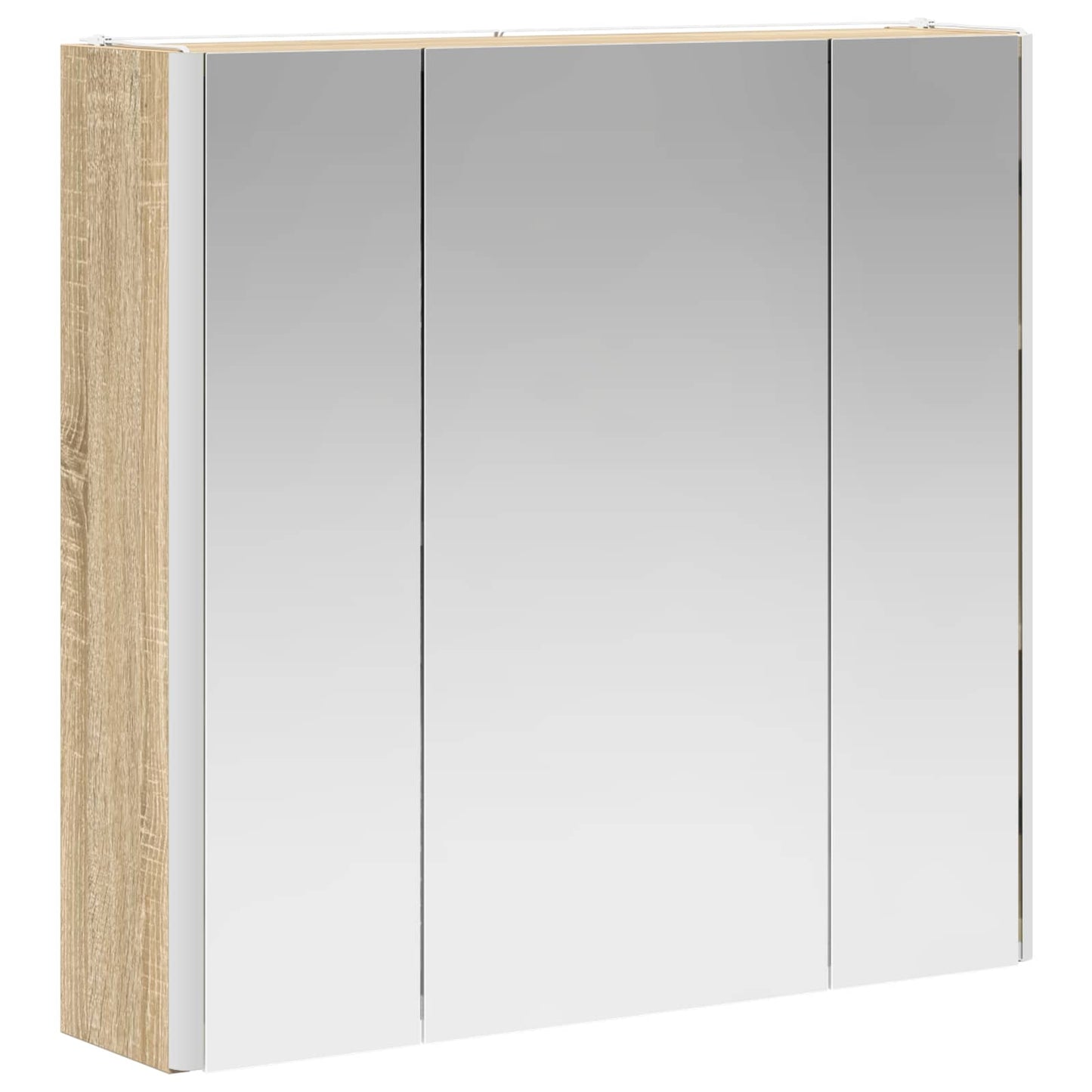 Badezimmerspiegelschrank Sonoma-Eiche 63,5 x 15,5 x 60,5 cm