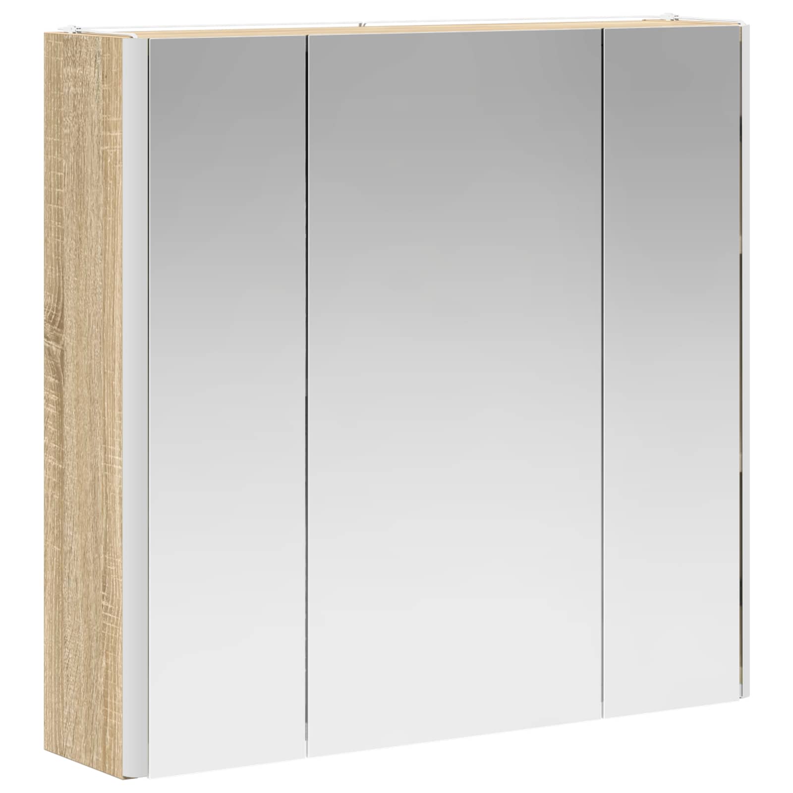 Badezimmerspiegelschrank Sonoma-Eiche 63,5 x 15,5 x 60,5 cm