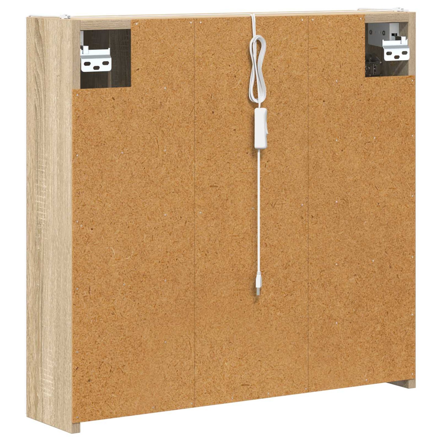 Badezimmerspiegelschrank Sonoma-Eiche 63,5 x 15,5 x 60,5 cm