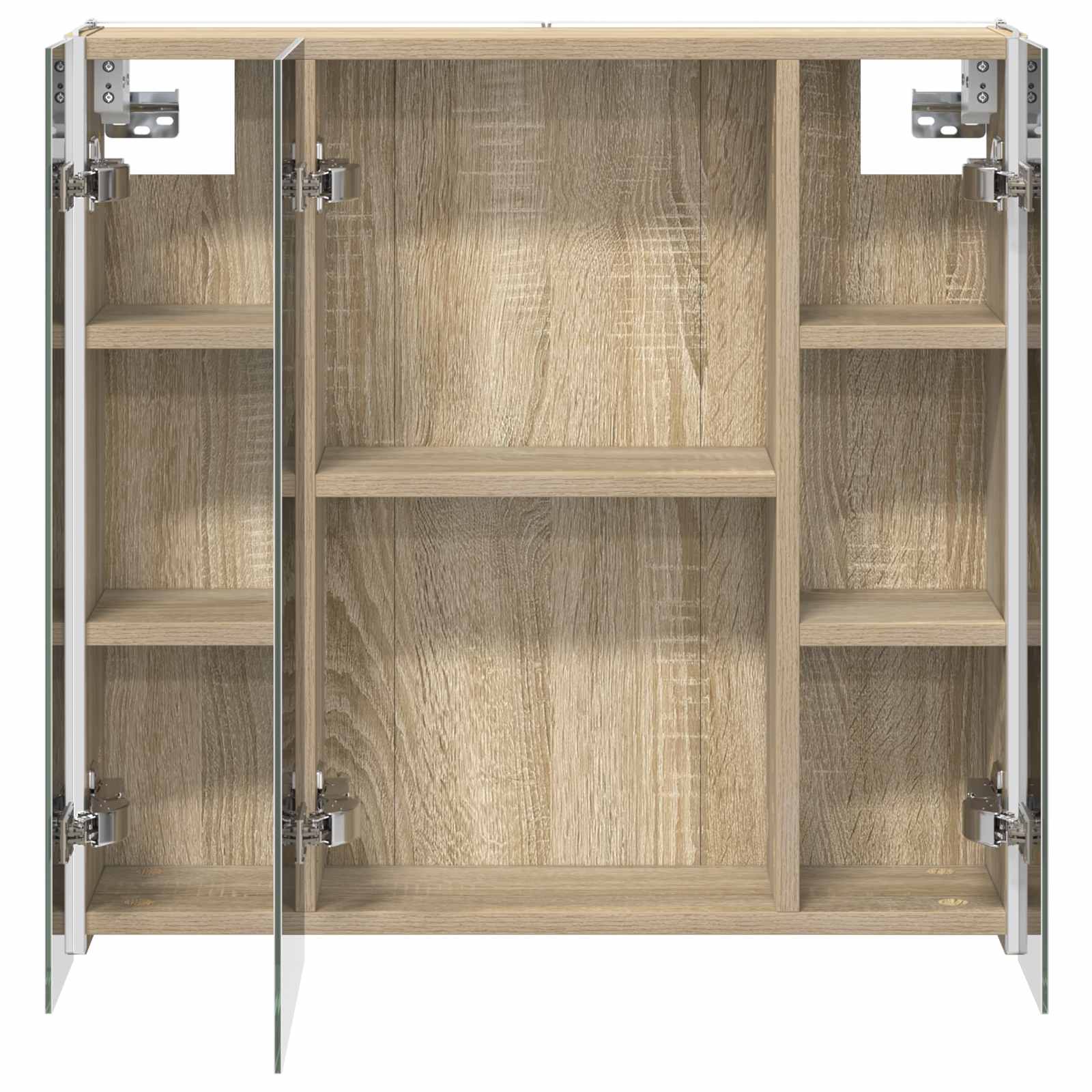 Badezimmerspiegelschrank Sonoma-Eiche 63,5 x 15,5 x 60,5 cm