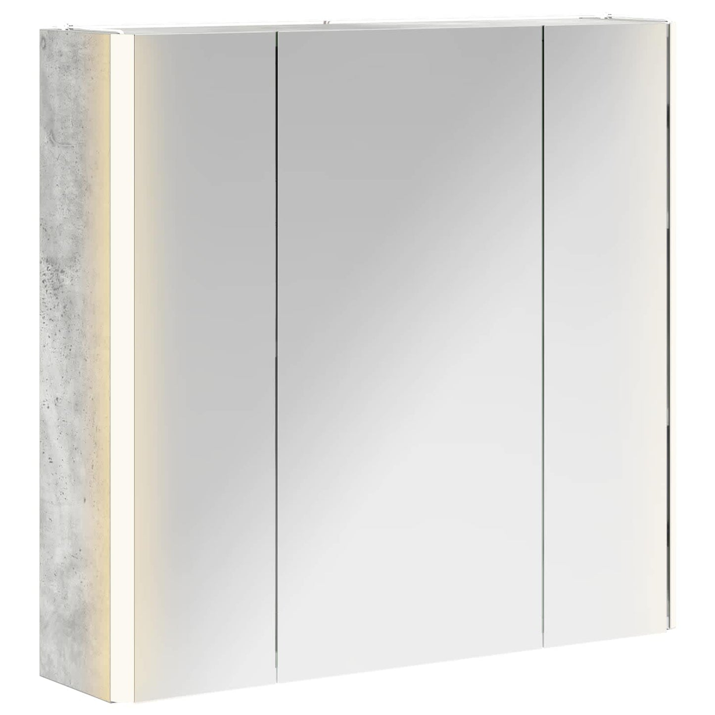 Badezimmerspiegelschrank Beton Grau 63,5 x 15,5 x 60,5 cm