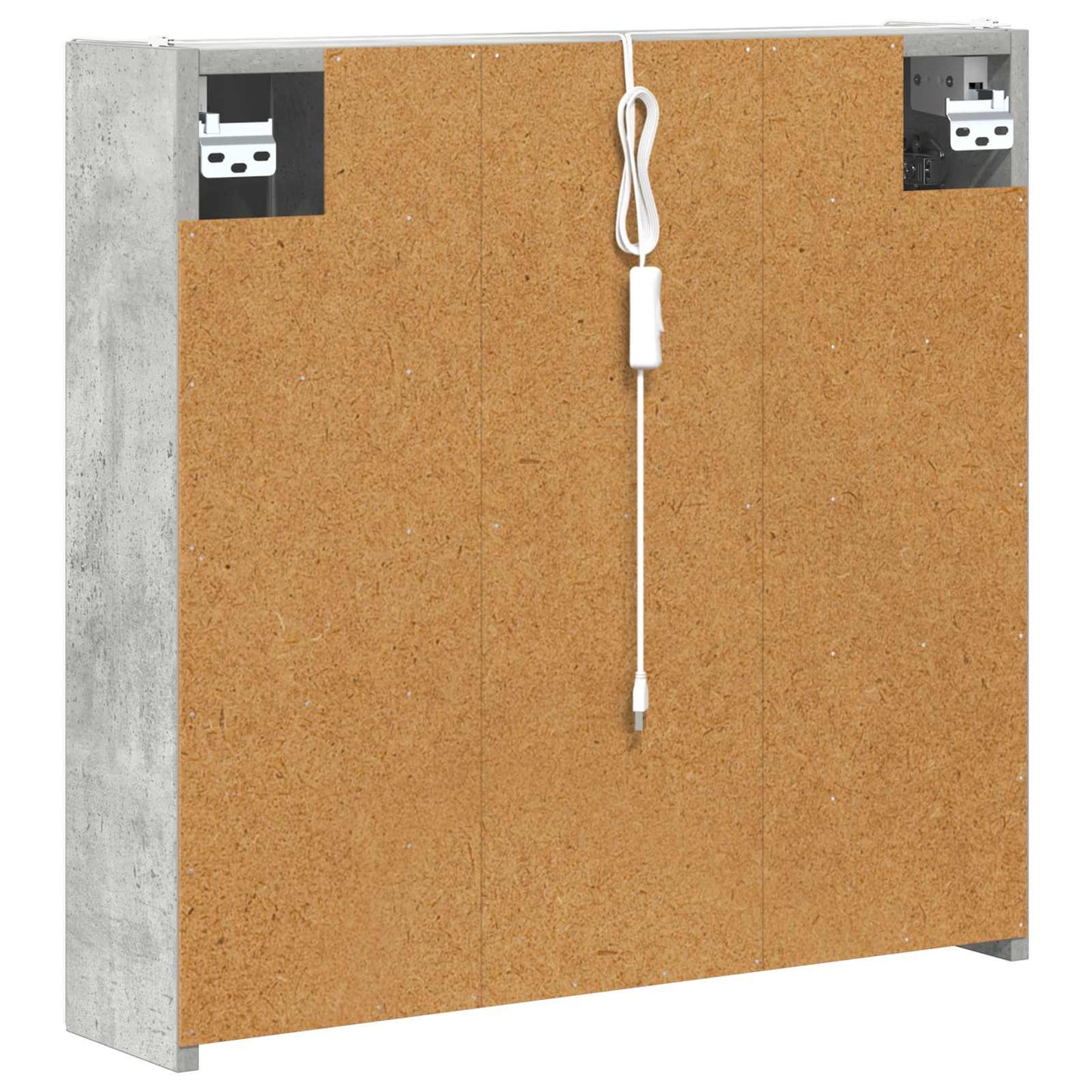 Badezimmerspiegelschrank Beton Grau 63,5 x 15,5 x 60,5 cm