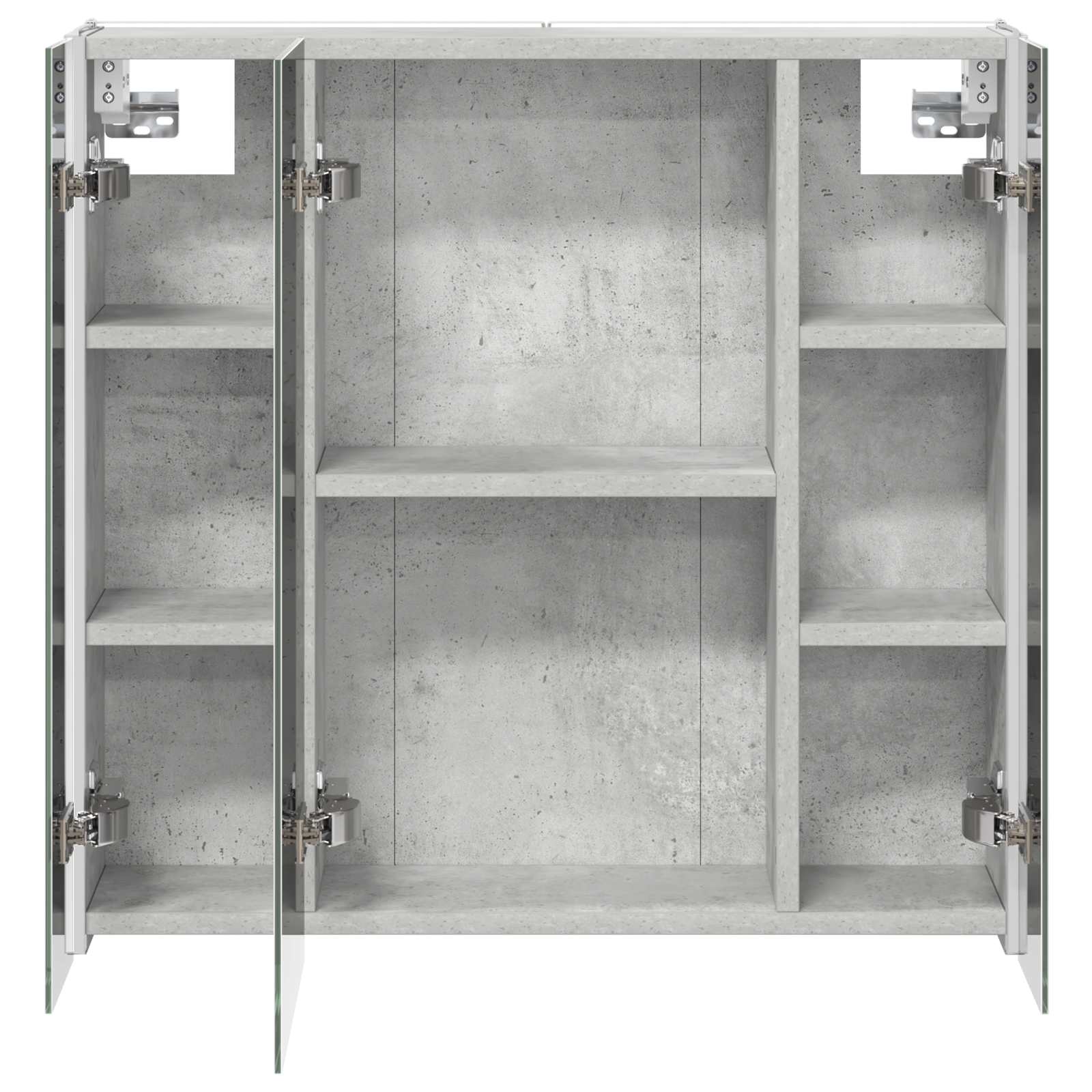 Badezimmerspiegelschrank Beton Grau 63,5 x 15,5 x 60,5 cm