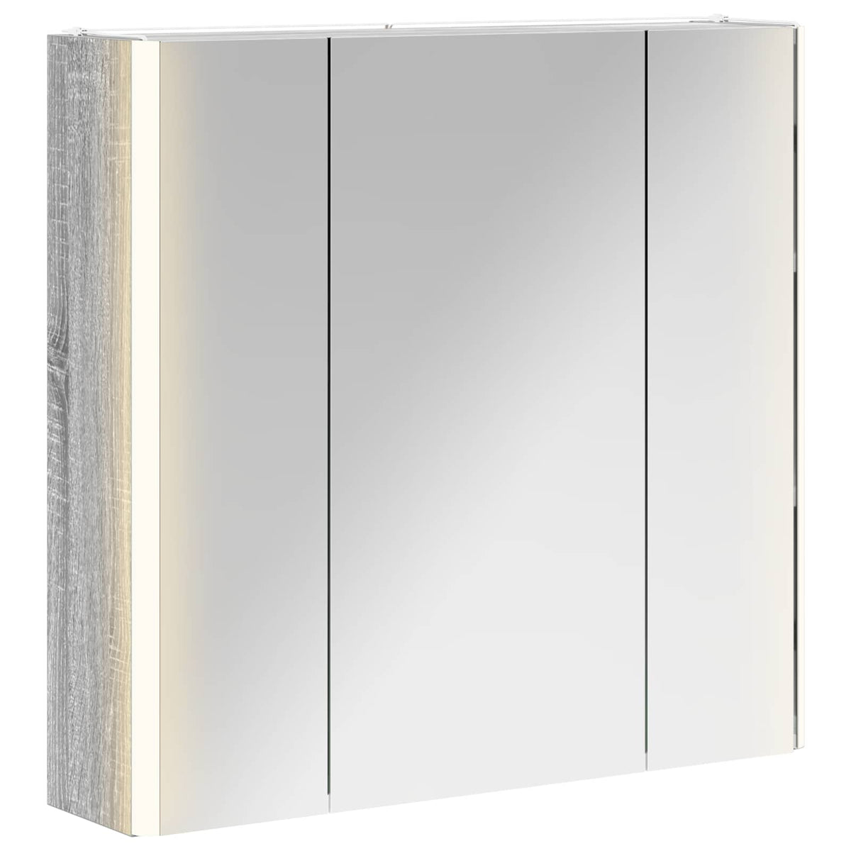Badezimmerspiegelschrank Graues Sonoma 63,5 x 15,5 x 60,5 cm
