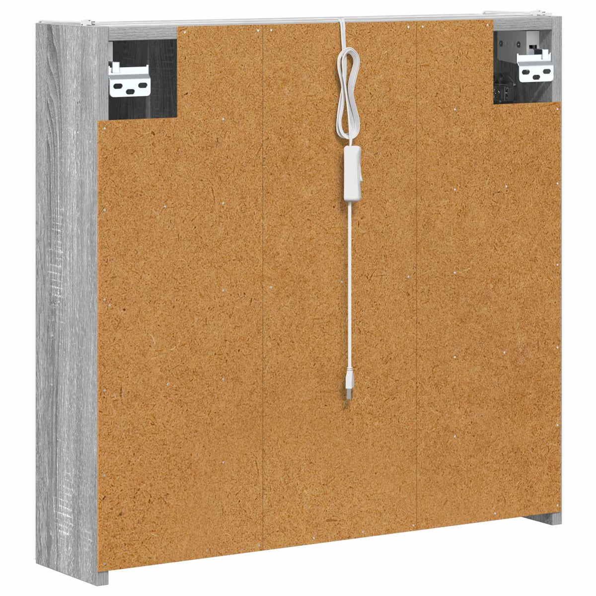 Badezimmerspiegelschrank Graues Sonoma 63,5 x 15,5 x 60,5 cm