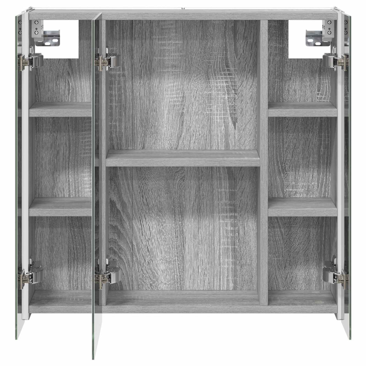 Badezimmerspiegelschrank Graues Sonoma 63,5 x 15,5 x 60,5 cm