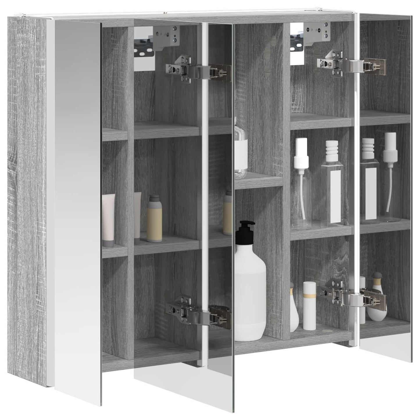 Badezimmerspiegelschrank Graues Sonoma 63,5 x 15,5 x 60,5 cm