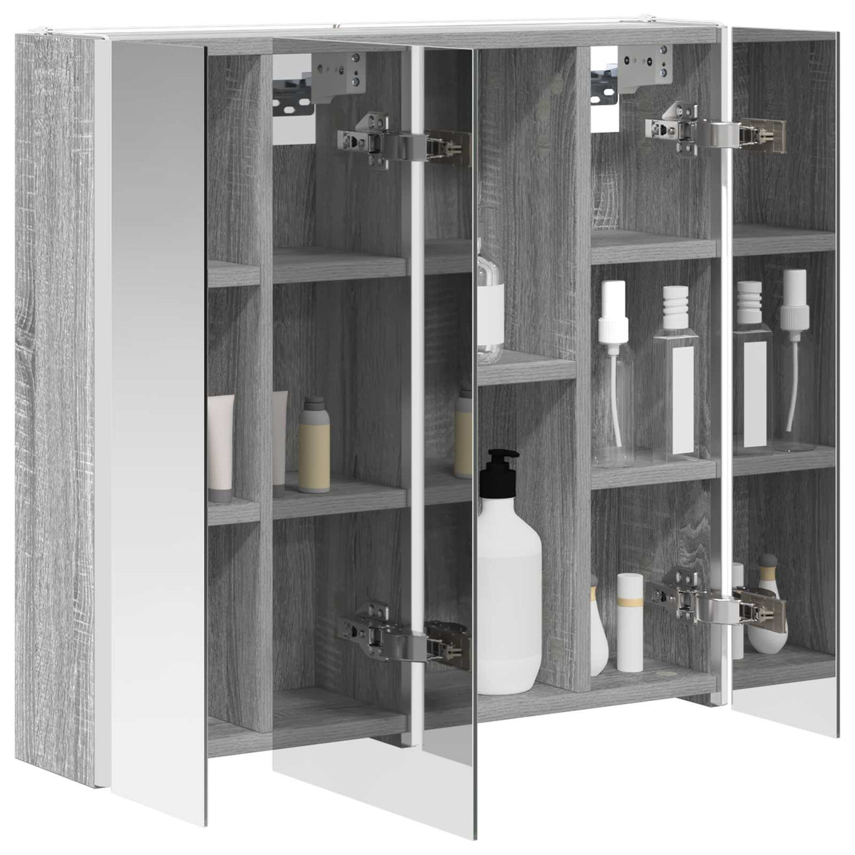 Badezimmerspiegelschrank Graues Sonoma 63,5 x 15,5 x 60,5 cm