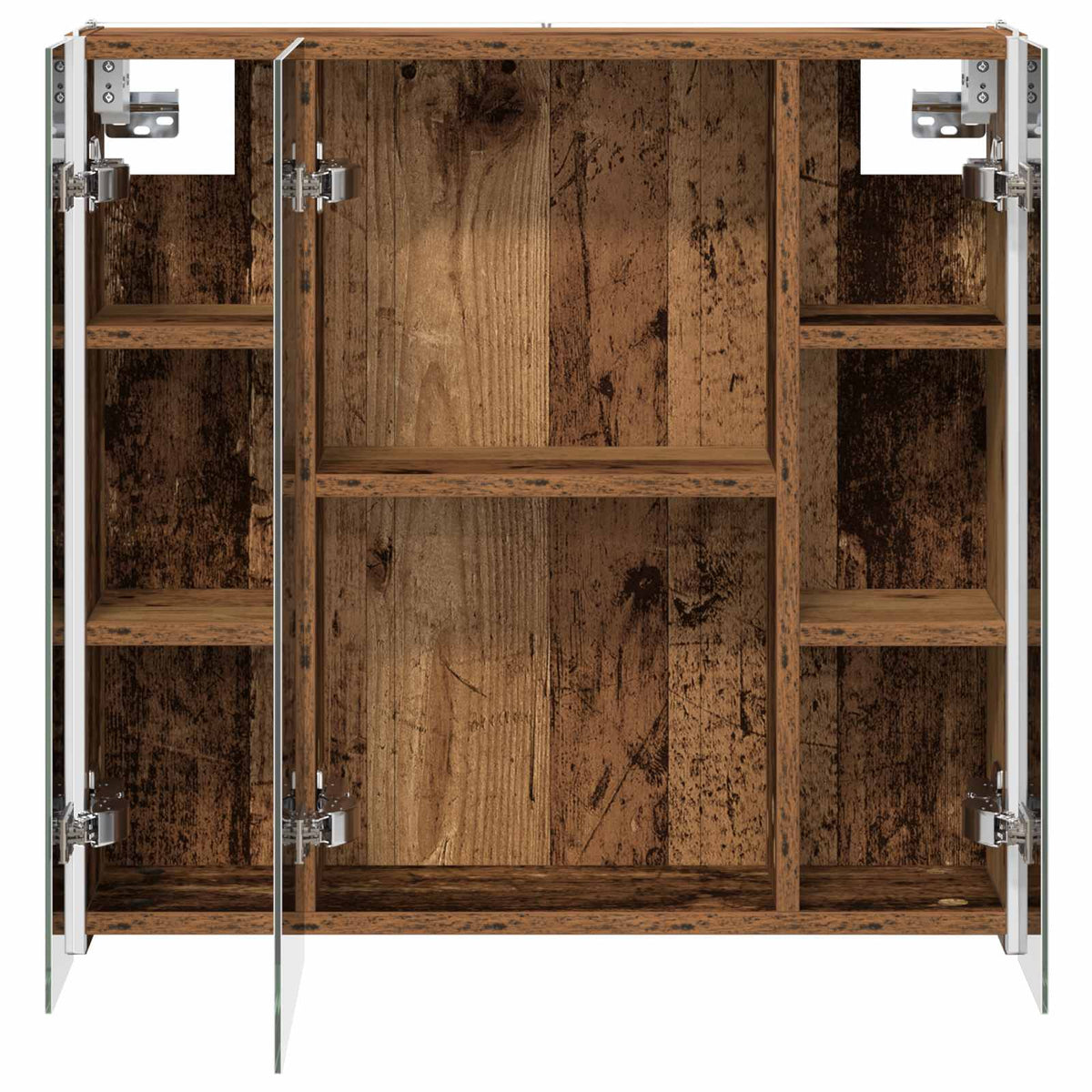Badezimmerspiegelschrank Altholz 63,5 x 15,5 x 60,5 cm
