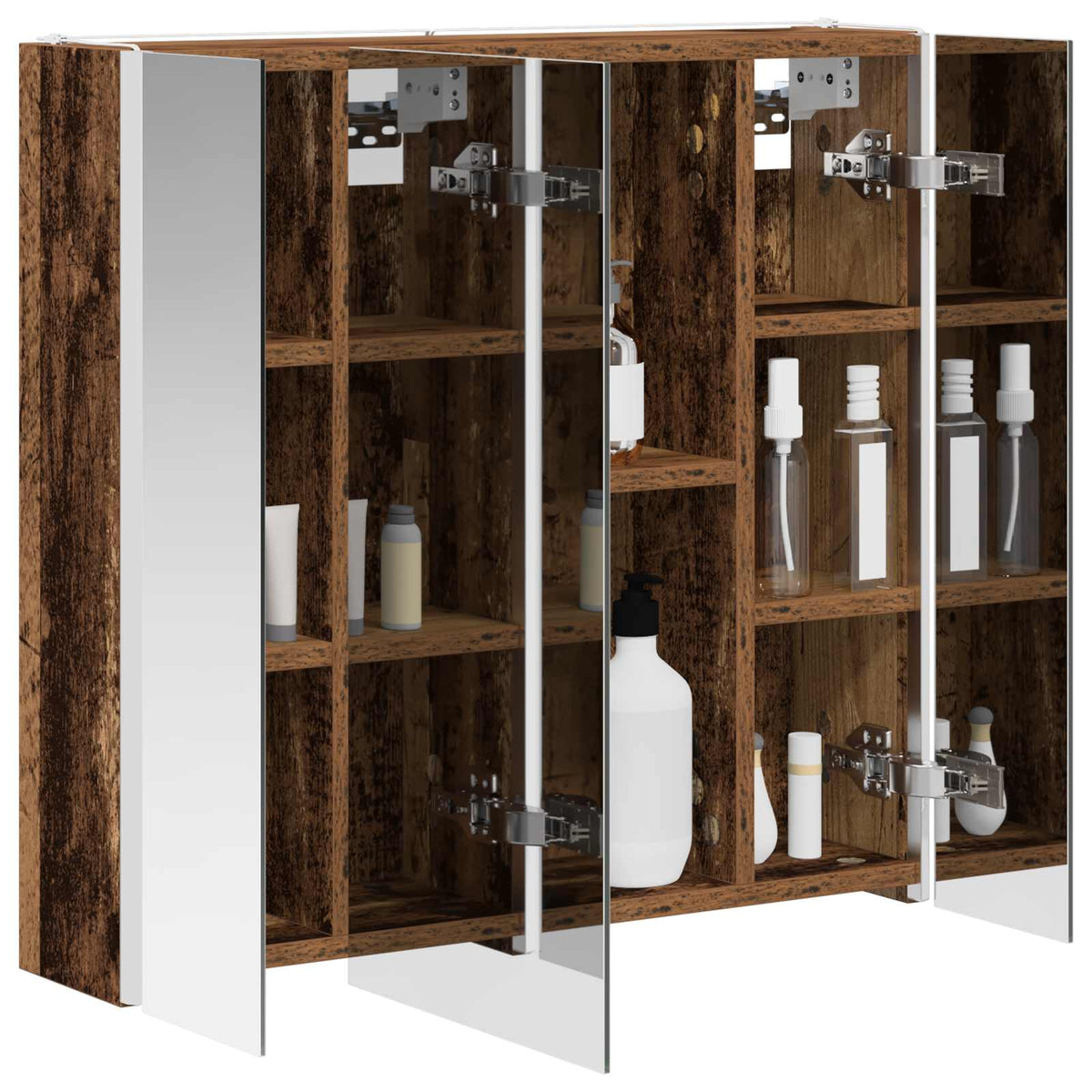 Badezimmerspiegelschrank Altholz 63,5 x 15,5 x 60,5 cm