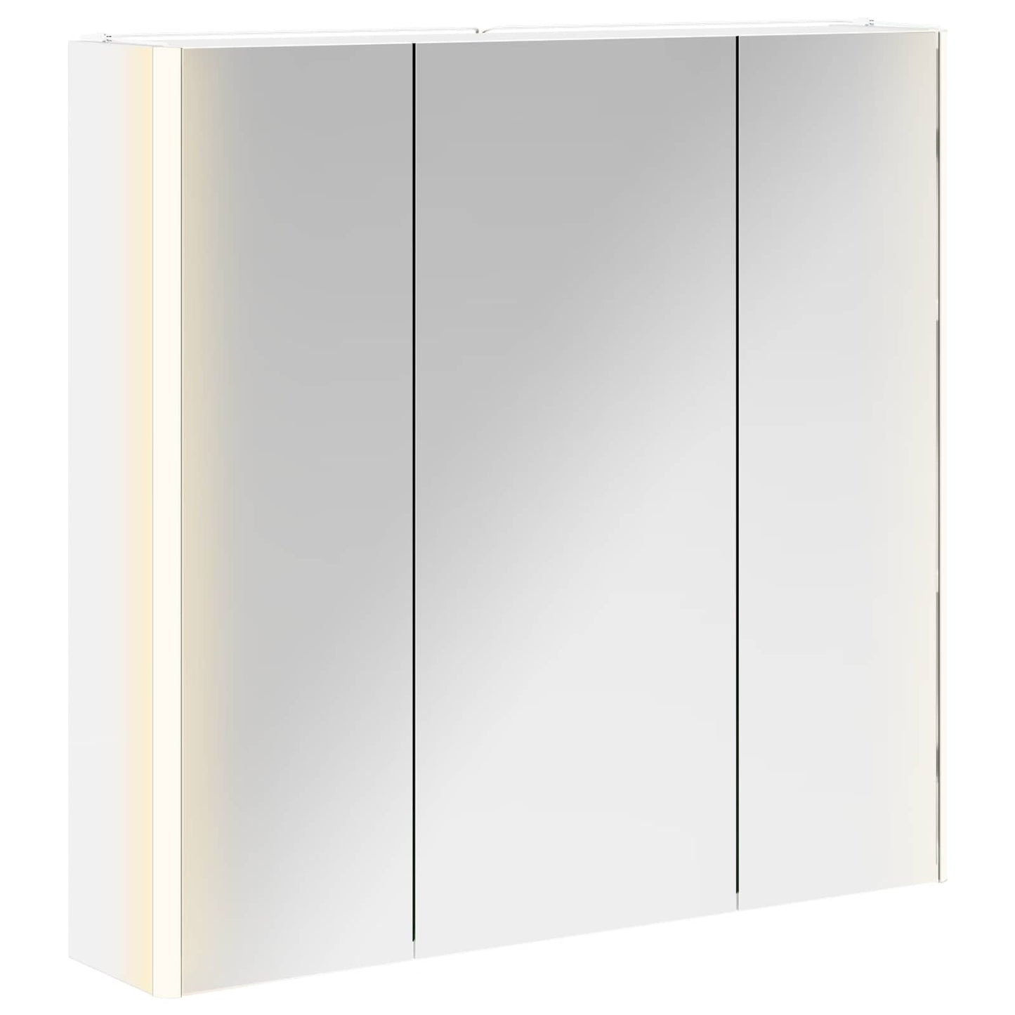 Badezimmerspiegelschrank Weiß 73,5 x 15,5 x 70 cm Holzwerkstoff