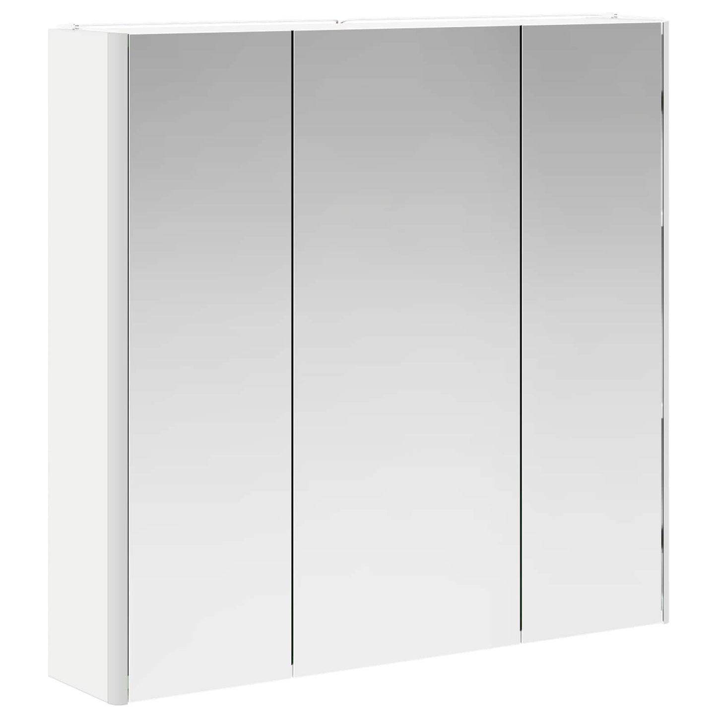 Badezimmerspiegelschrank Weiß 73,5 x 15,5 x 70 cm Holzwerkstoff