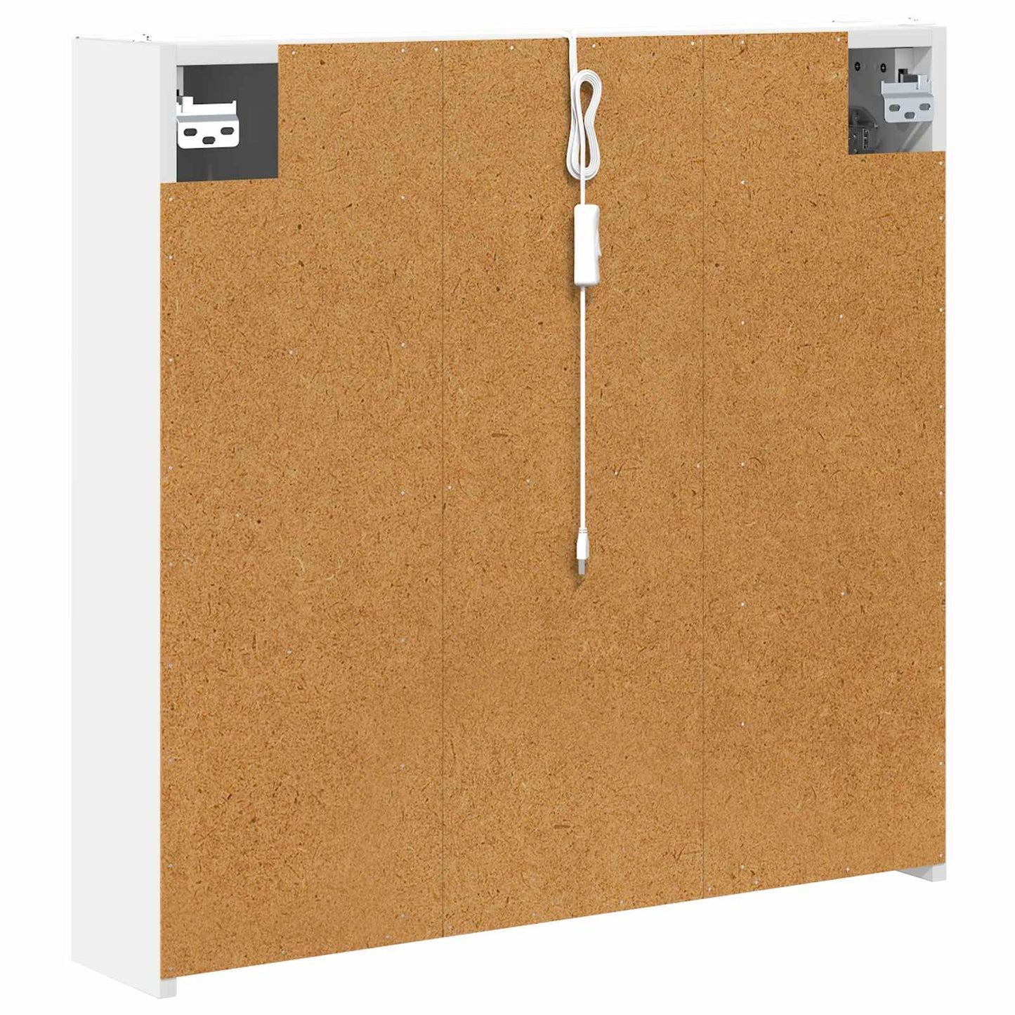 Badezimmerspiegelschrank Weiß 73,5 x 15,5 x 70 cm Holzwerkstoff