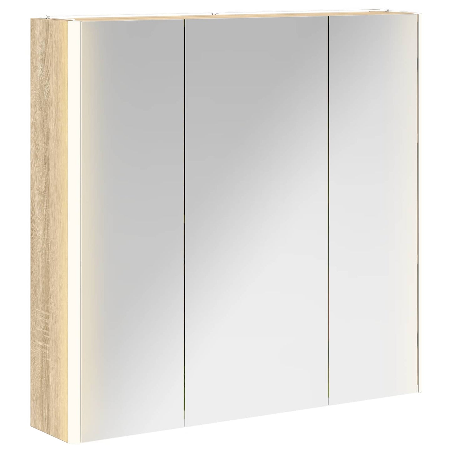 Badezimmerspiegelschrank Sonoma-Eiche 73,5 x 15,5 x 70 cm