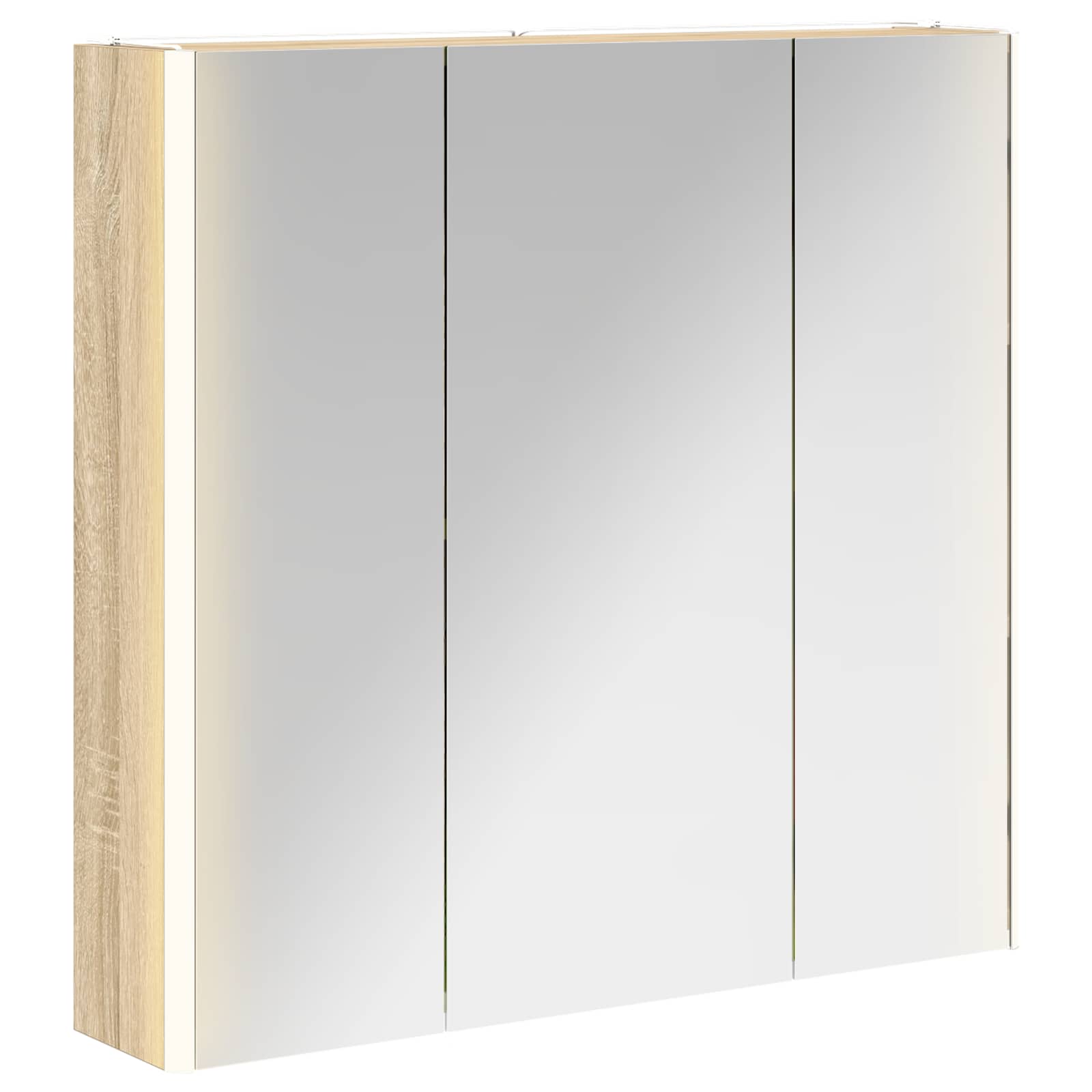 Badezimmerspiegelschrank Sonoma-Eiche 73,5 x 15,5 x 70 cm