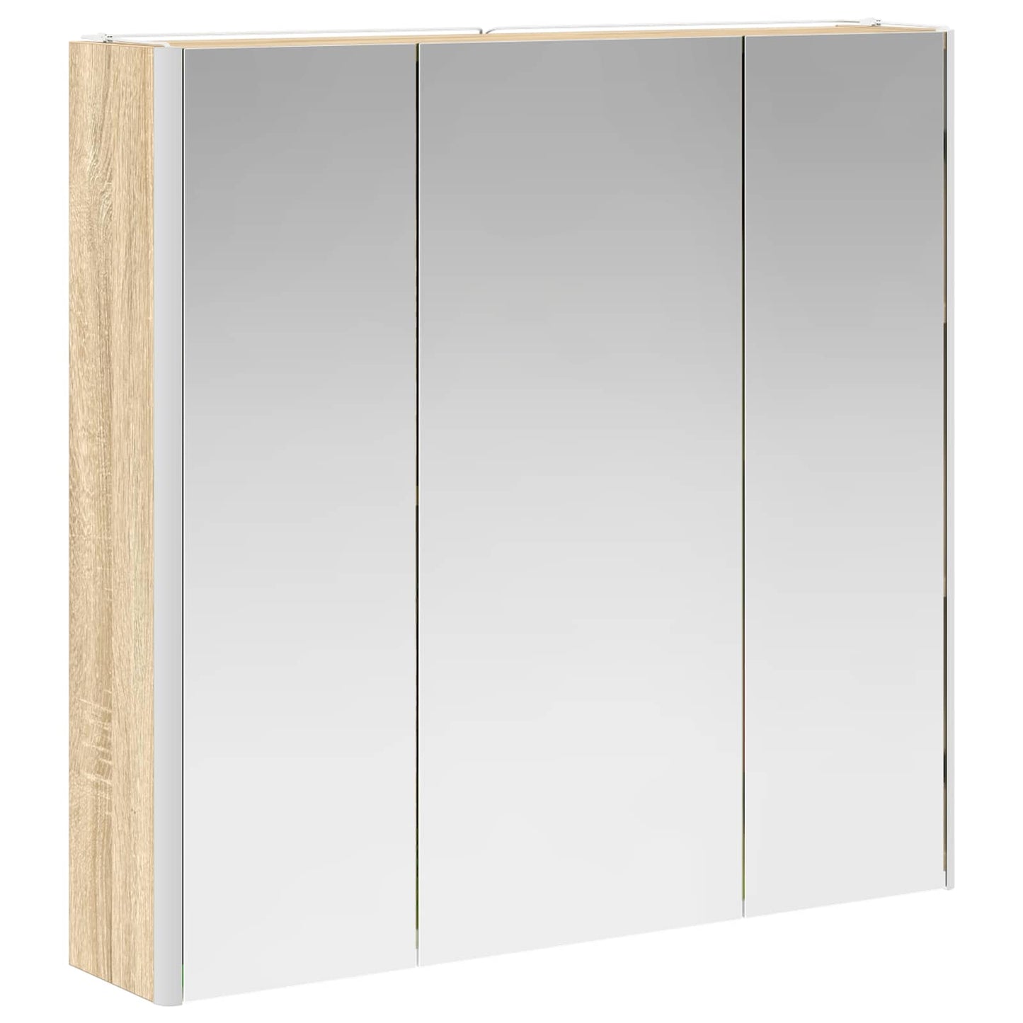 Badezimmerspiegelschrank Sonoma-Eiche 73,5 x 15,5 x 70 cm
