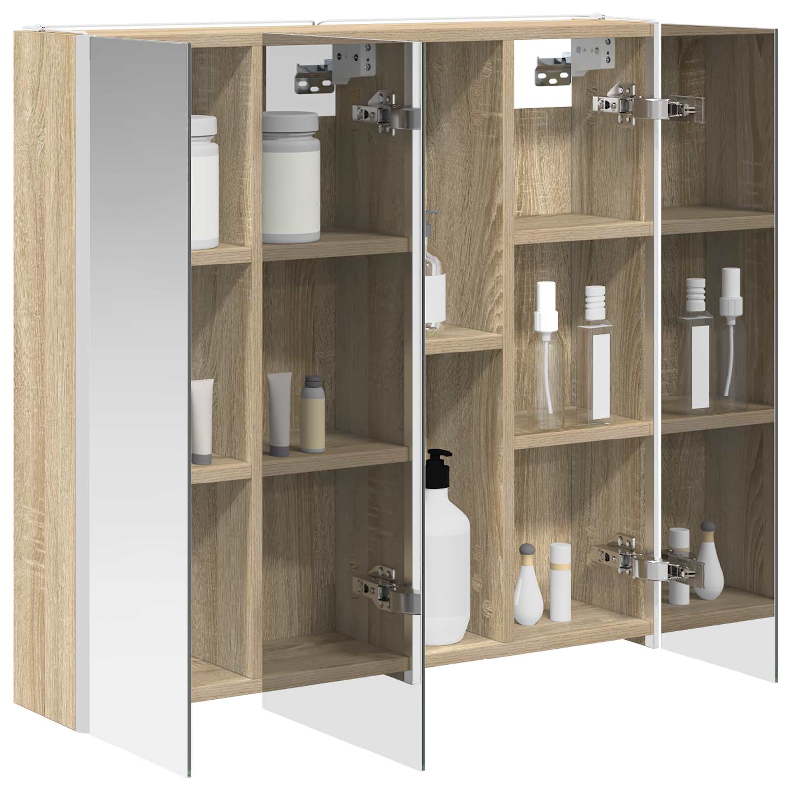 Badezimmerspiegelschrank Sonoma-Eiche 73,5 x 15,5 x 70 cm