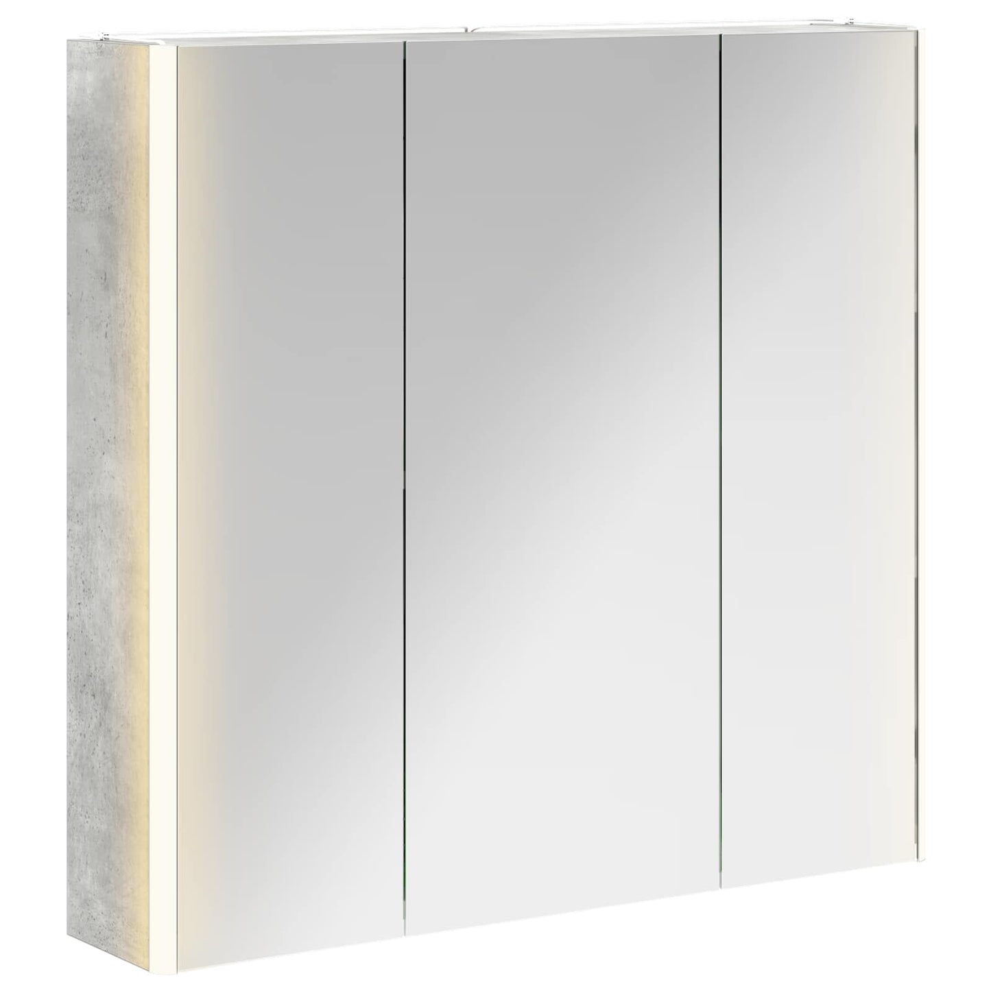 Badezimmerspiegelschrank Beton Grau 73,5 x 15,5 x 70 cm