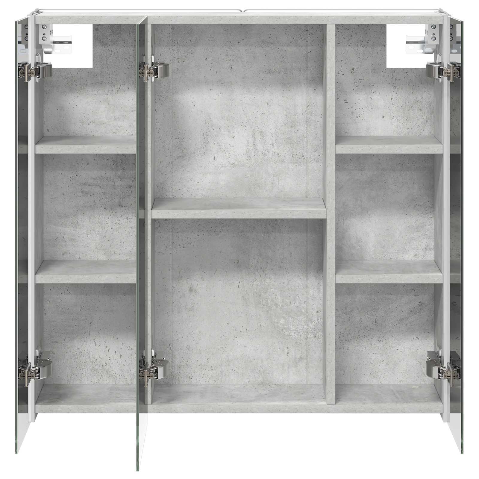 Badezimmerspiegelschrank Beton Grau 73,5 x 15,5 x 70 cm
