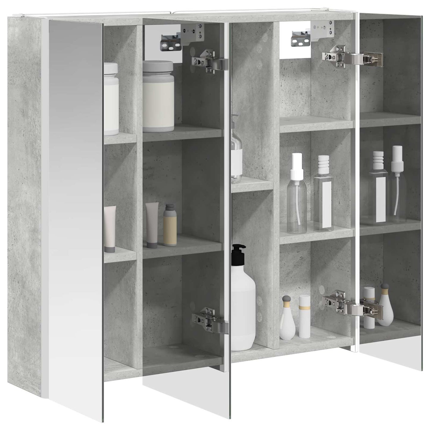 Badezimmerspiegelschrank Beton Grau 73,5 x 15,5 x 70 cm