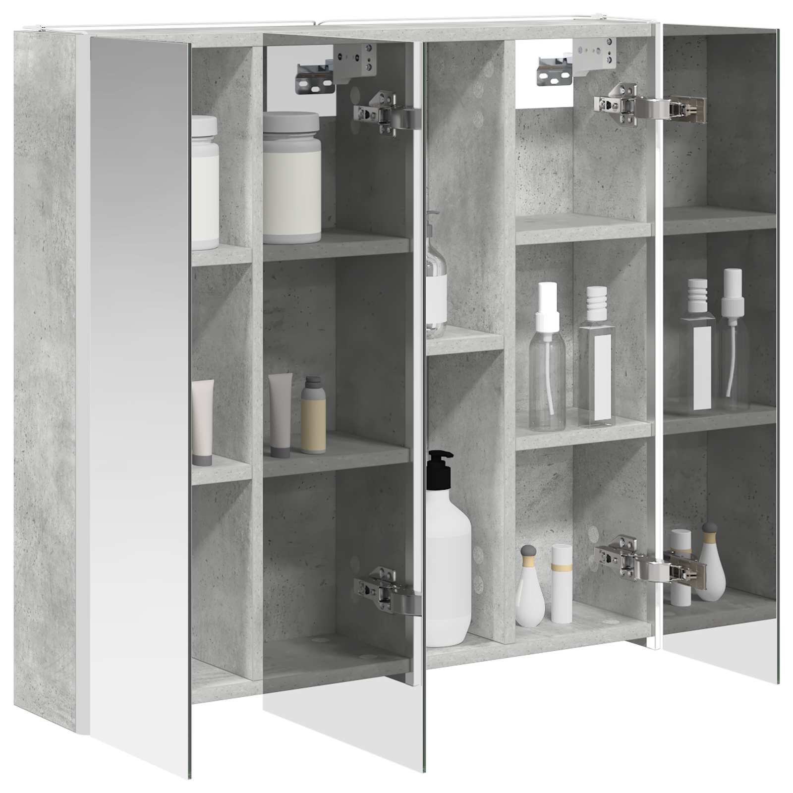 Badezimmerspiegelschrank Beton Grau 73,5 x 15,5 x 70 cm