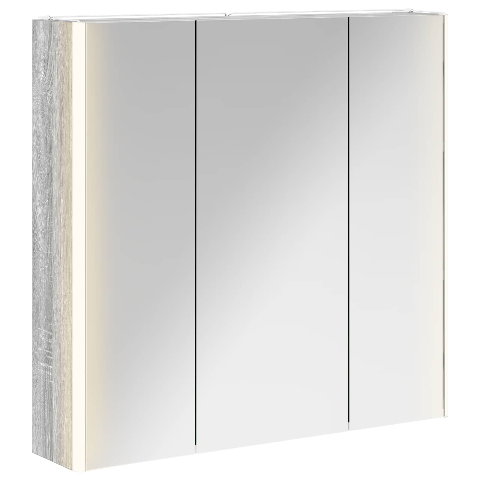 Badezimmerspiegelschrank Graues Sonoma 73,5 x 15,5 x 70 cm