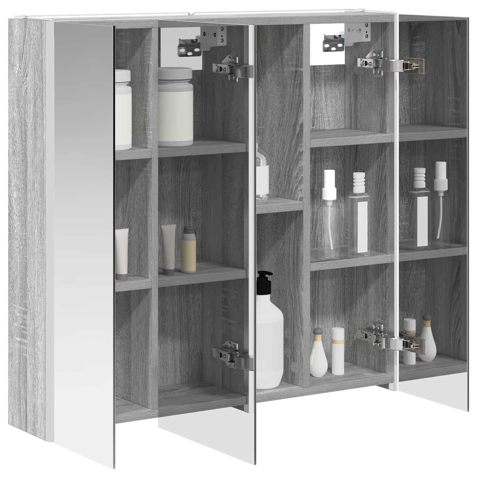 Badezimmerspiegelschrank Graues Sonoma 73,5 x 15,5 x 70 cm