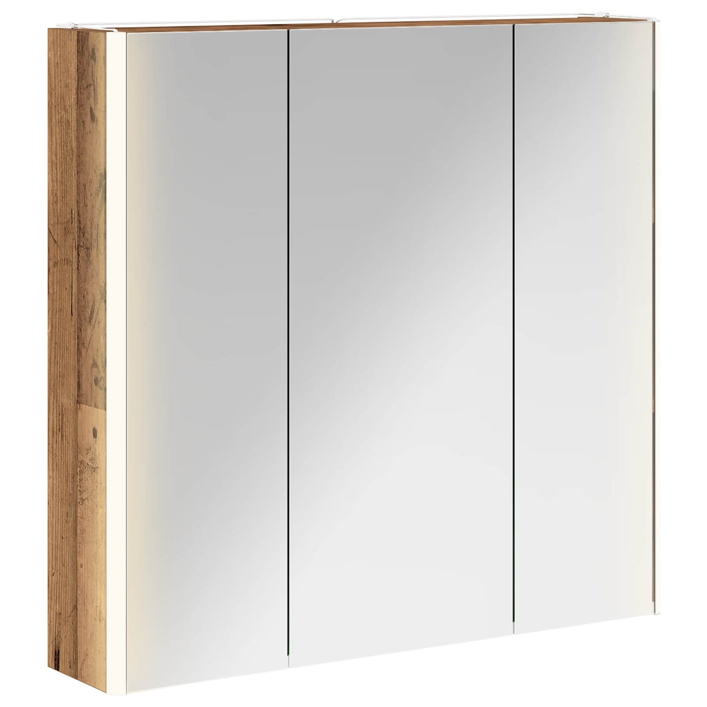 Badezimmerspiegelschrank Altholz 73,5 x 15,5 x 70 cm
