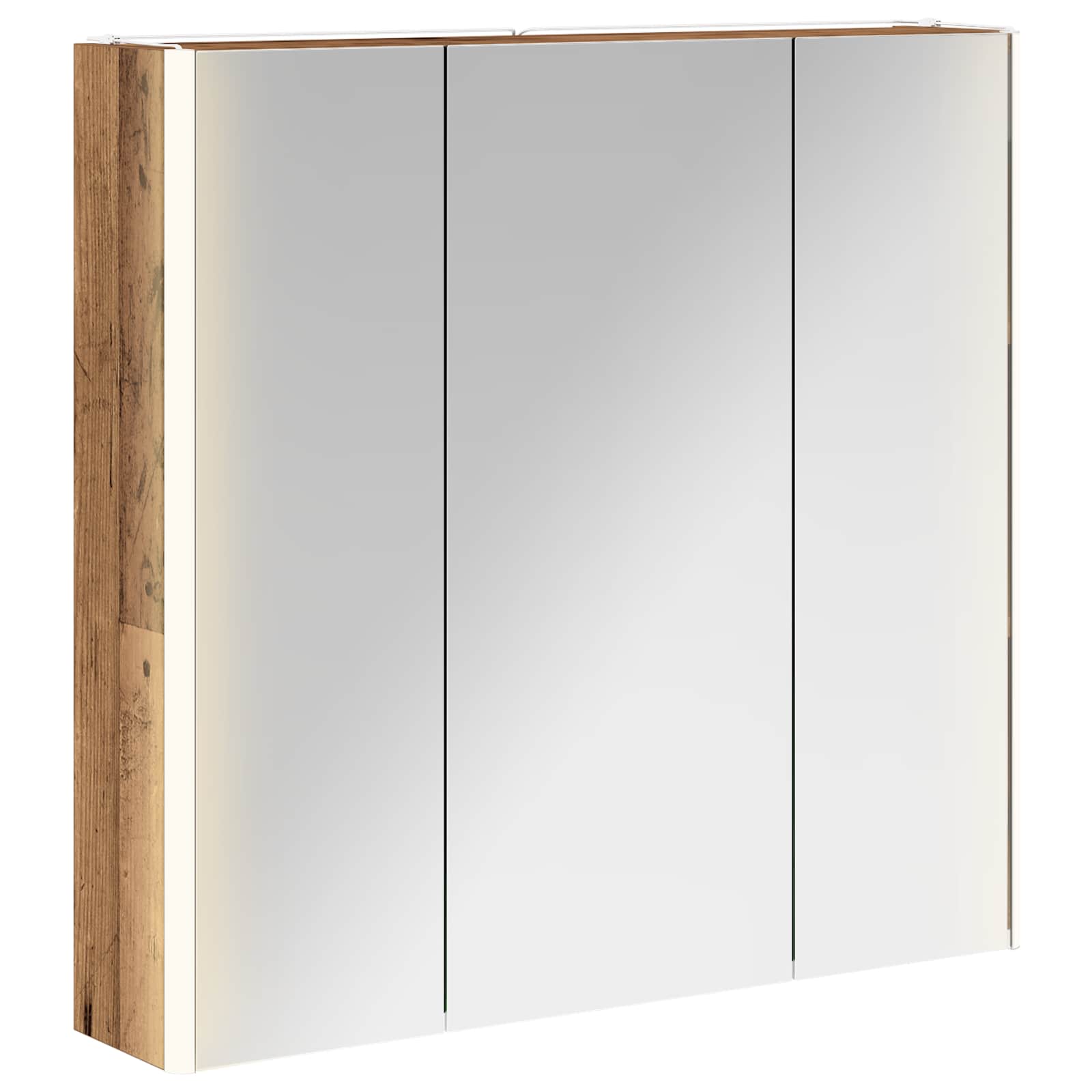 Badezimmerspiegelschrank Altholz 73,5 x 15,5 x 70 cm