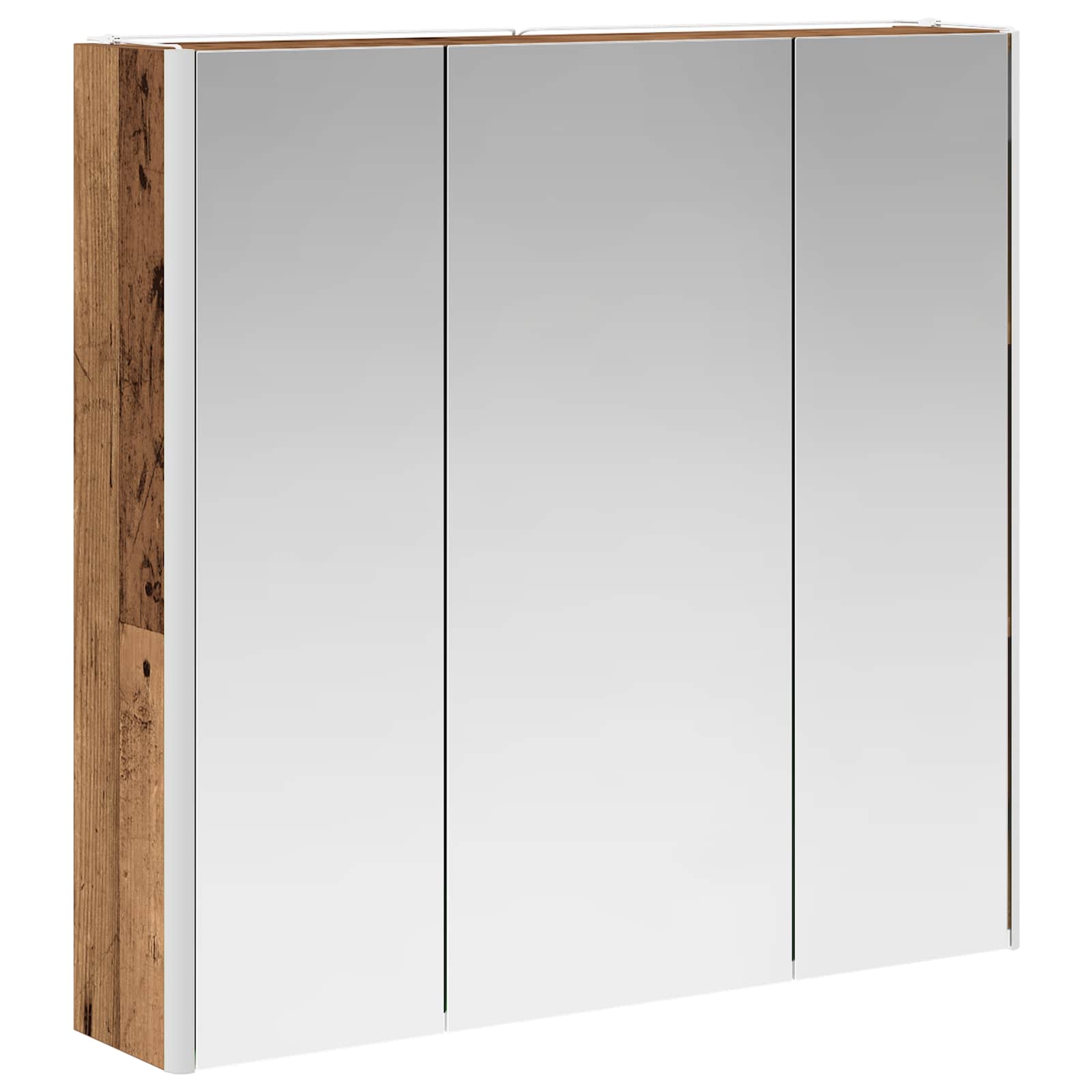 Badezimmerspiegelschrank Altholz 73,5 x 15,5 x 70 cm