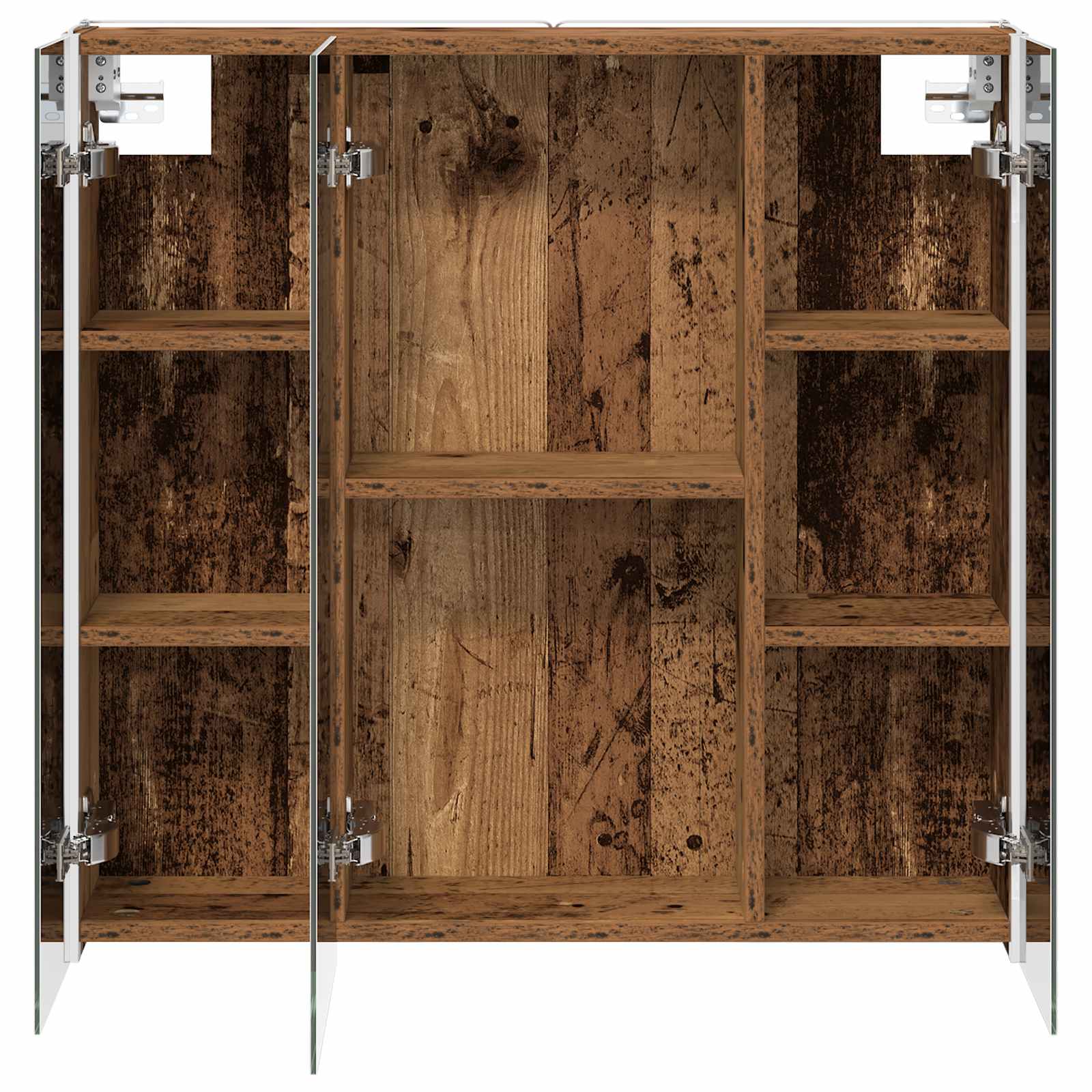 Badezimmerspiegelschrank Altholz 73,5 x 15,5 x 70 cm