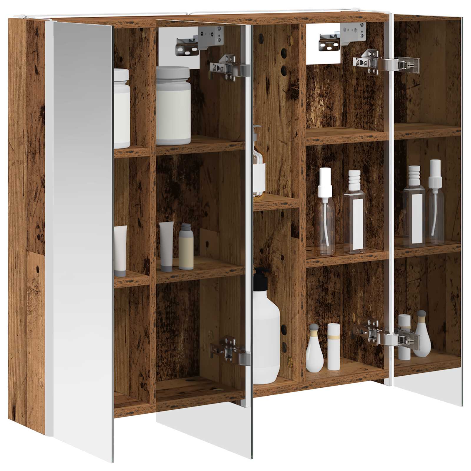 Badezimmerspiegelschrank Altholz 73,5 x 15,5 x 70 cm