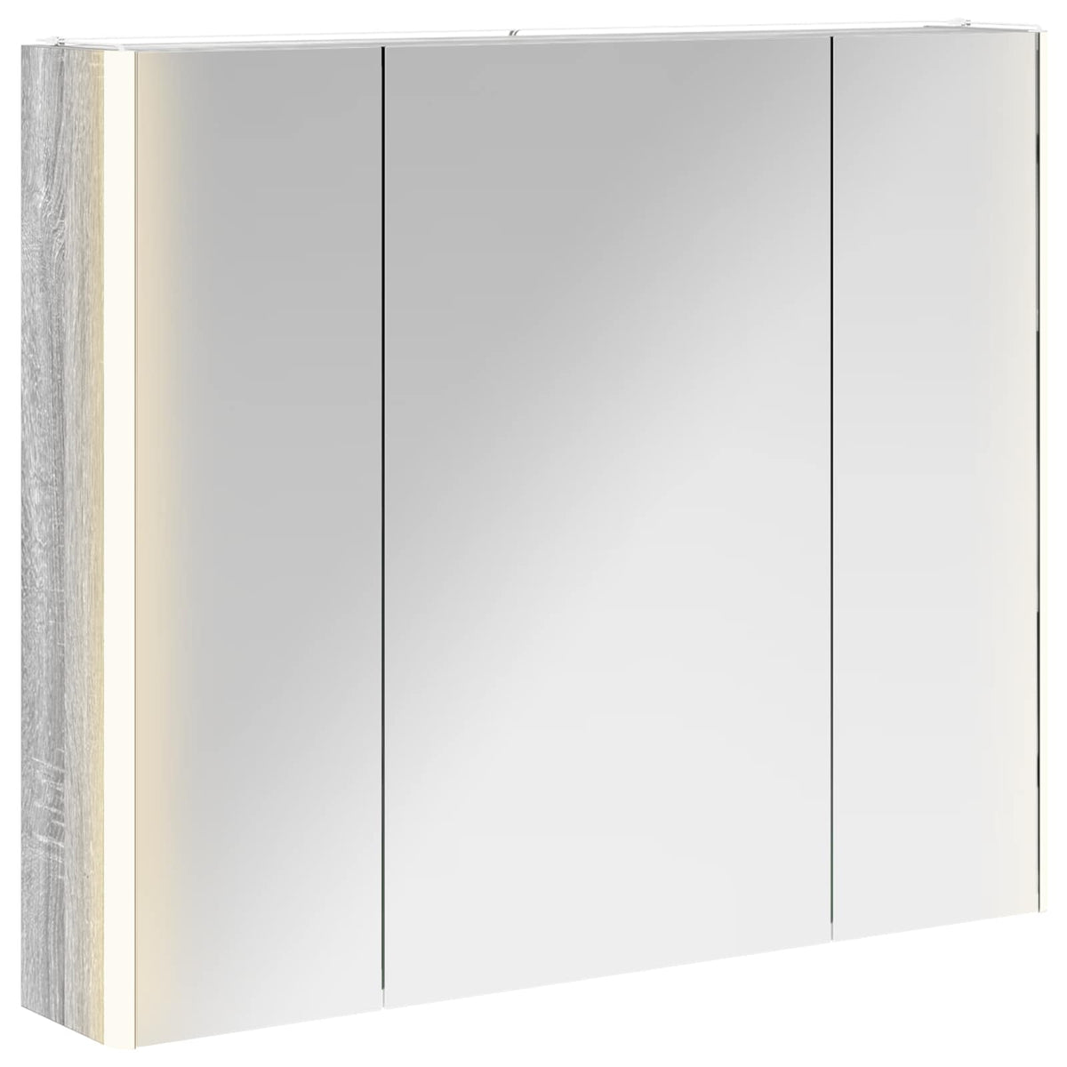Badezimmerspiegelschrank Graues Sonoma 83,5 x 15,5 x 70 cm