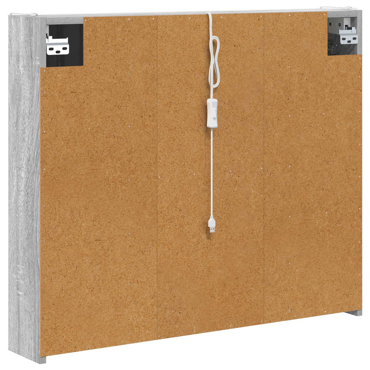 Badezimmerspiegelschrank Graues Sonoma 83,5 x 15,5 x 70 cm
