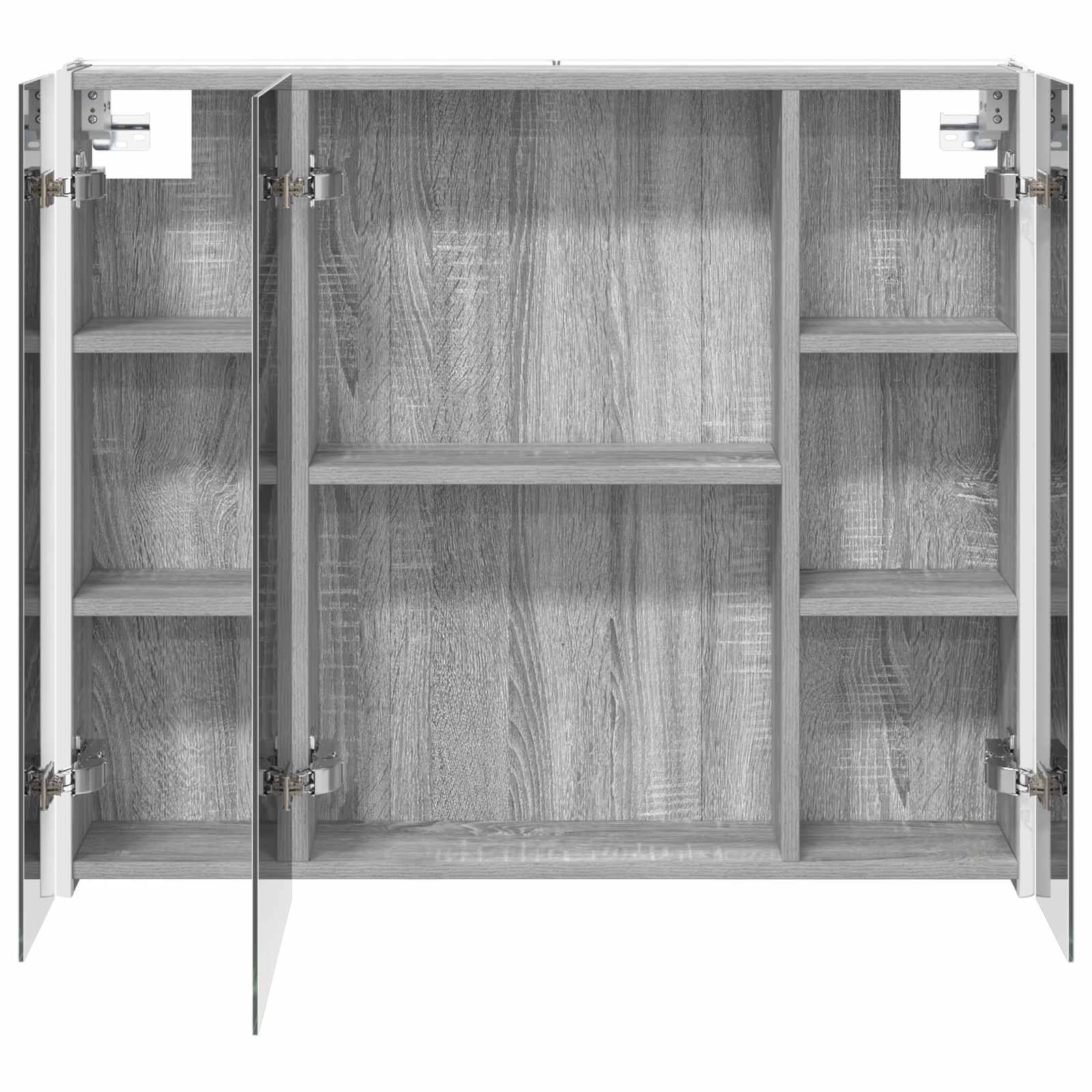 Badezimmerspiegelschrank Graues Sonoma 83,5 x 15,5 x 70 cm