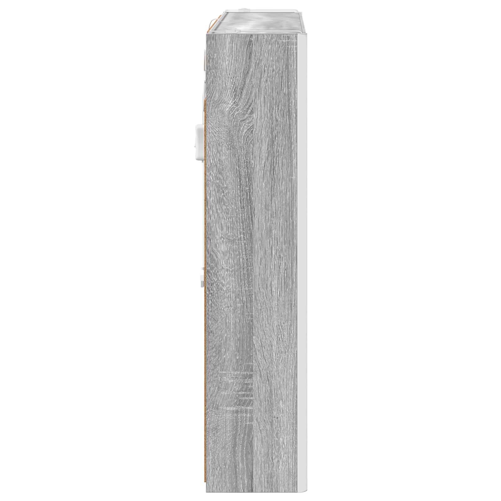 Badezimmerspiegelschrank Graues Sonoma 83,5 x 15,5 x 70 cm