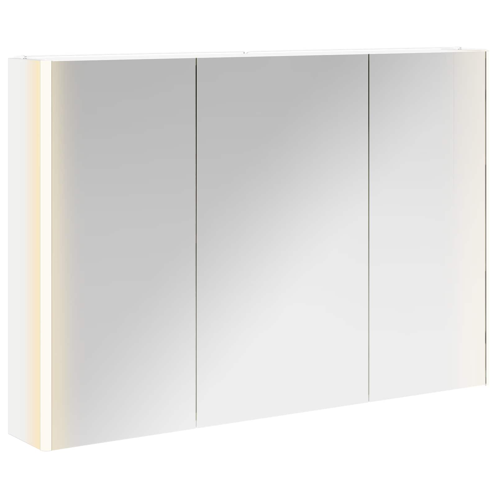 Badezimmerspiegelschrank Weiß 103,5 x 15,5 x 70 cm