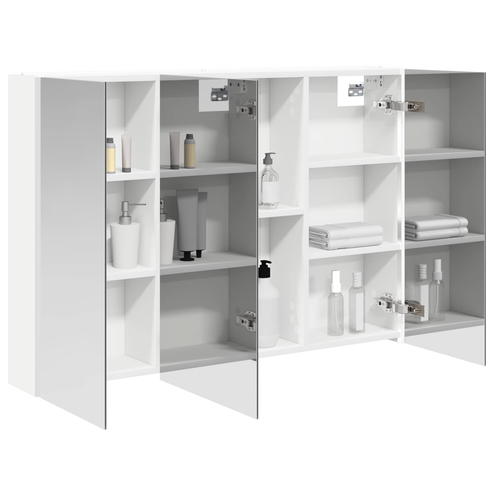 Badezimmerspiegelschrank Weiß 103,5 x 15,5 x 70 cm