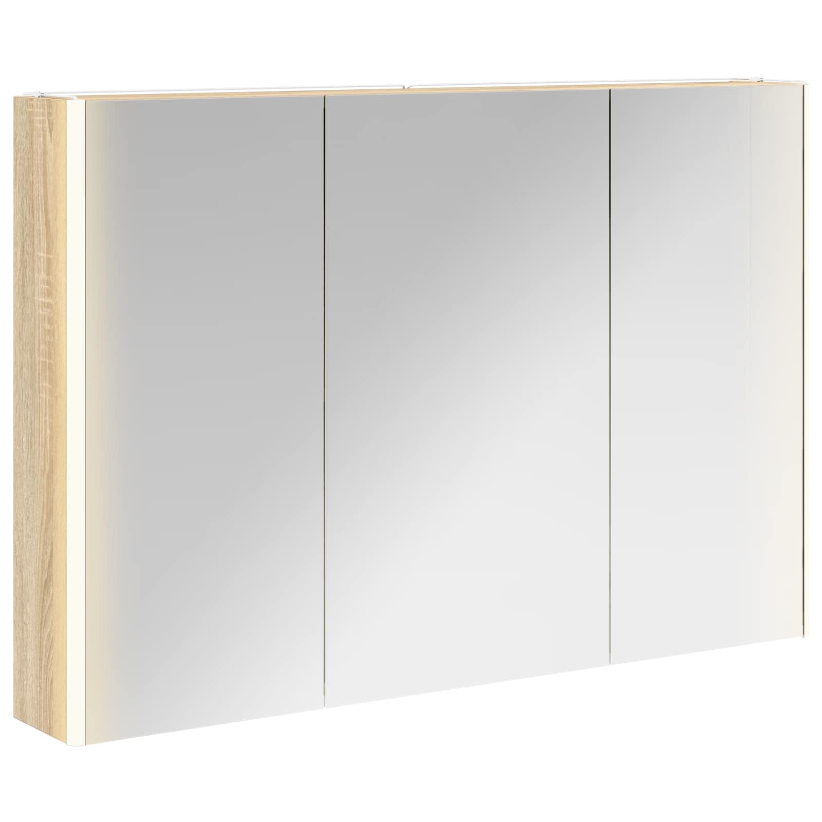 Badezimmerspiegelschrank Sonoma-Eiche 103,5 x 15,5 x 70 cm