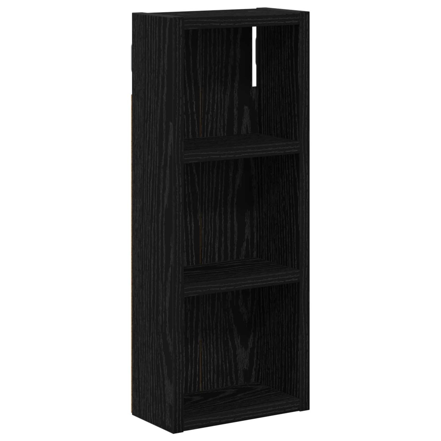 Badezimmer-Wandschrank Schwarz Eichen-Optik 20 x 10 x 50 cm
