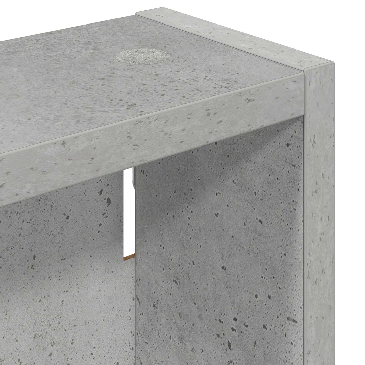 Badezimmer-Wandschrank Betongrau 20 x 10 x 50 cm Holzwerkstoff