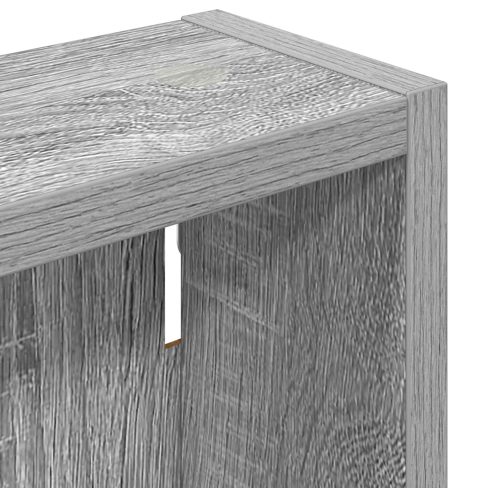 Badezimmer-Wandschrank Sonoma-Grau 20 x 10 x 50 cm