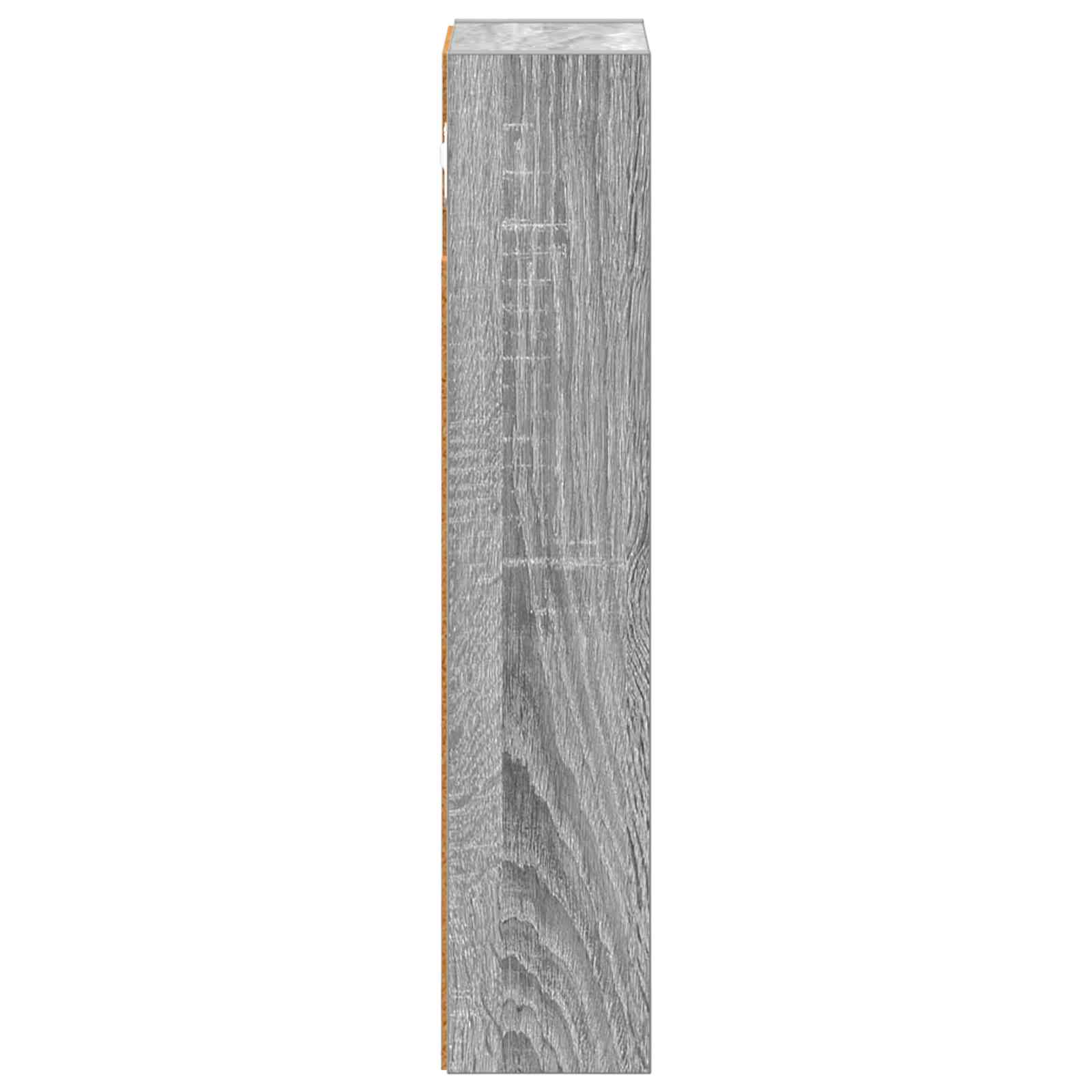 Badezimmer-Wandschrank Sonoma-Grau 20 x 10 x 50 cm